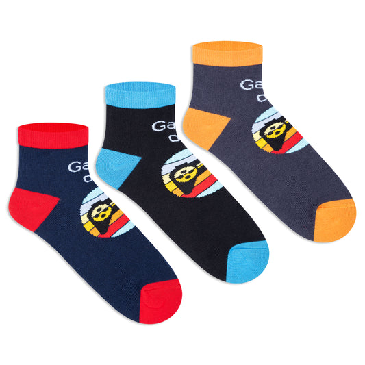 Casual Ankle Socks for Boys (Pack of 3)