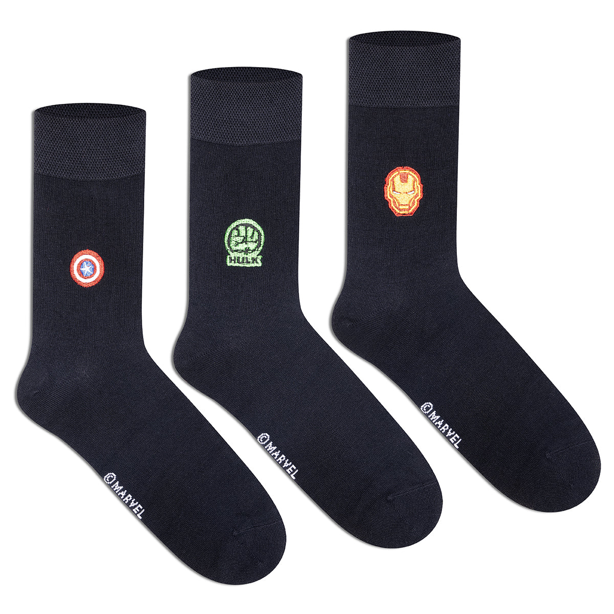 Marvel Embroidery Socks - men (Pack of 3)