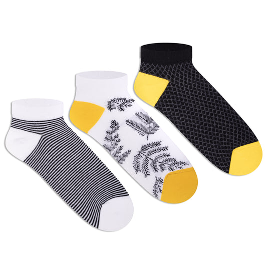 Casual Low-Cut Socks for Women (Pack of 3)