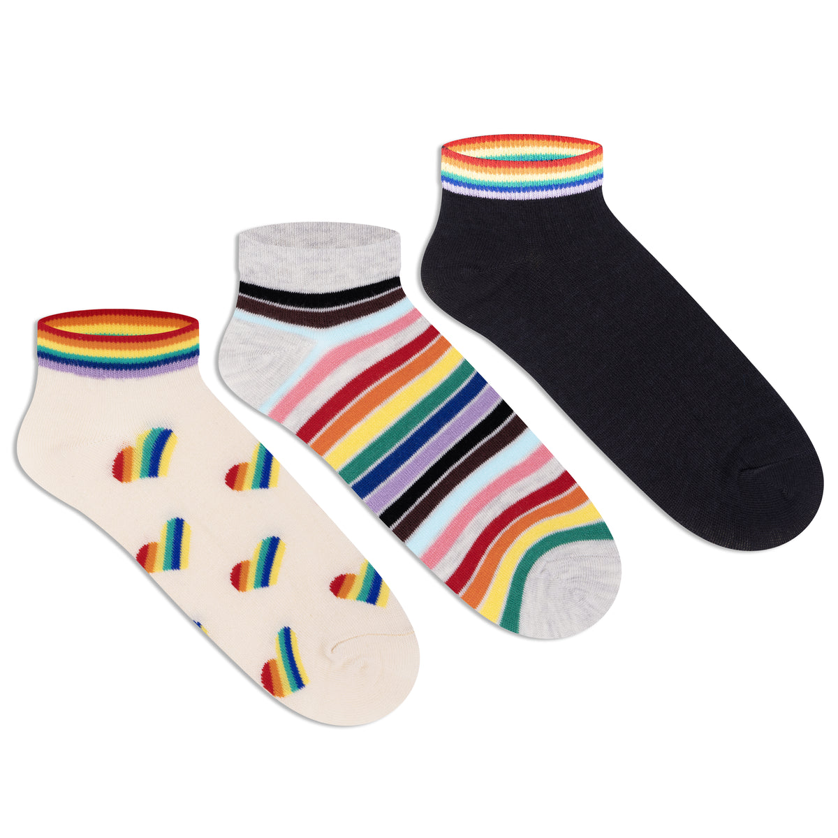 Casual Low-Cut Socks for Women (Pack of 3)