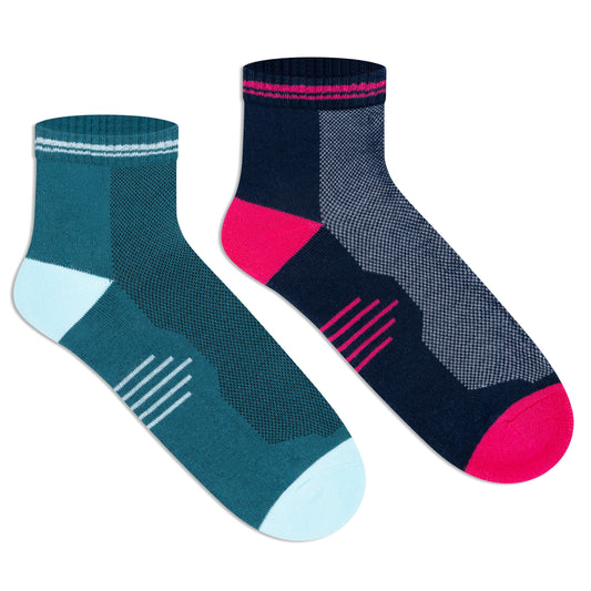 Sports Ankle Socks for Women (Pack of 2)