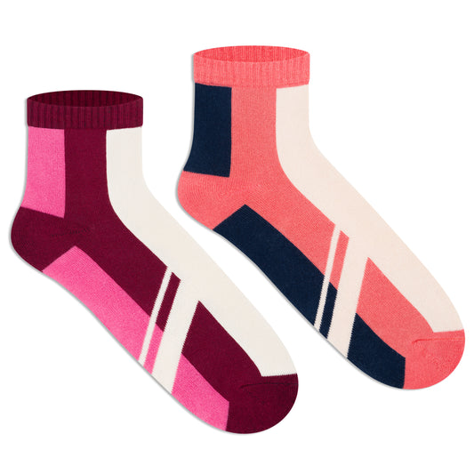 Sports Ankle Socks for Women (Pack of 2)