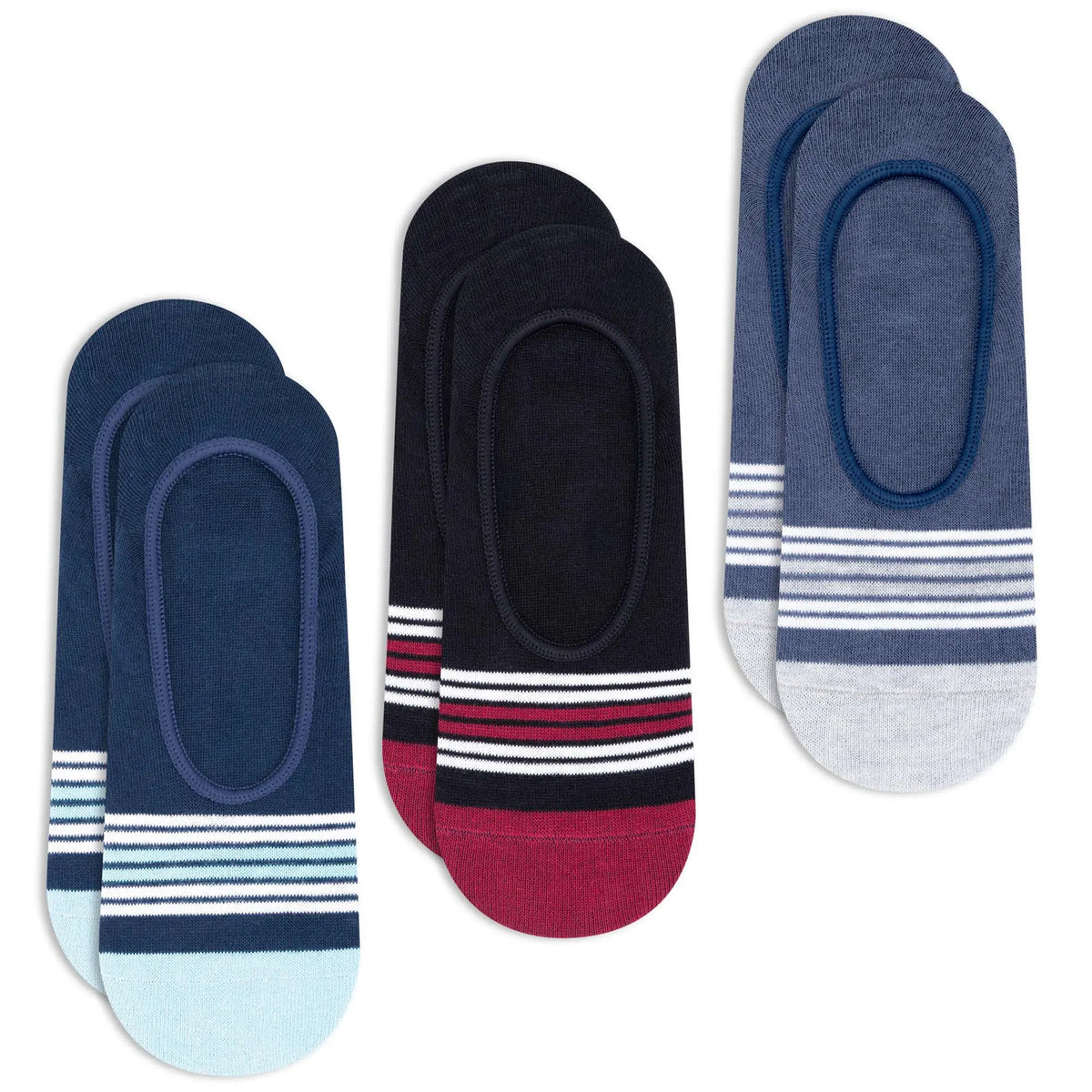 Casual No-Show Socks for Men (Pack of 3)