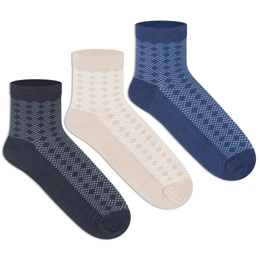 Casual Ankle Socks for Men (Pack of 3)