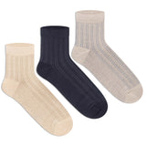 Casual Ankle Socks for Men (Pack of 3)