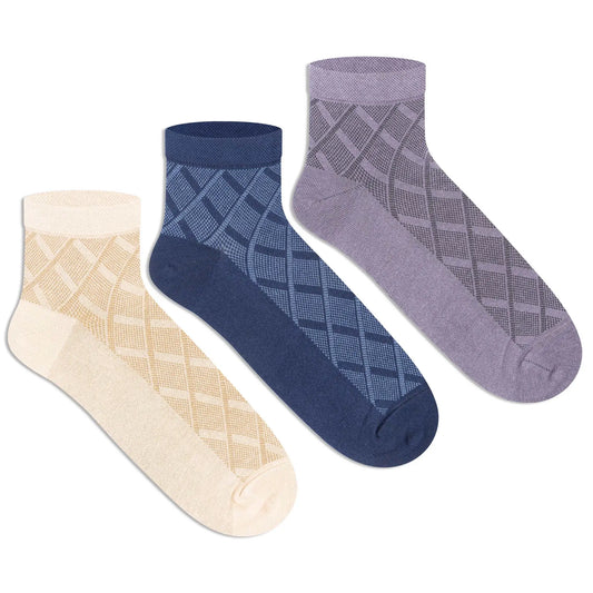 Casual Ankle Socks for Men (Pack of 3)