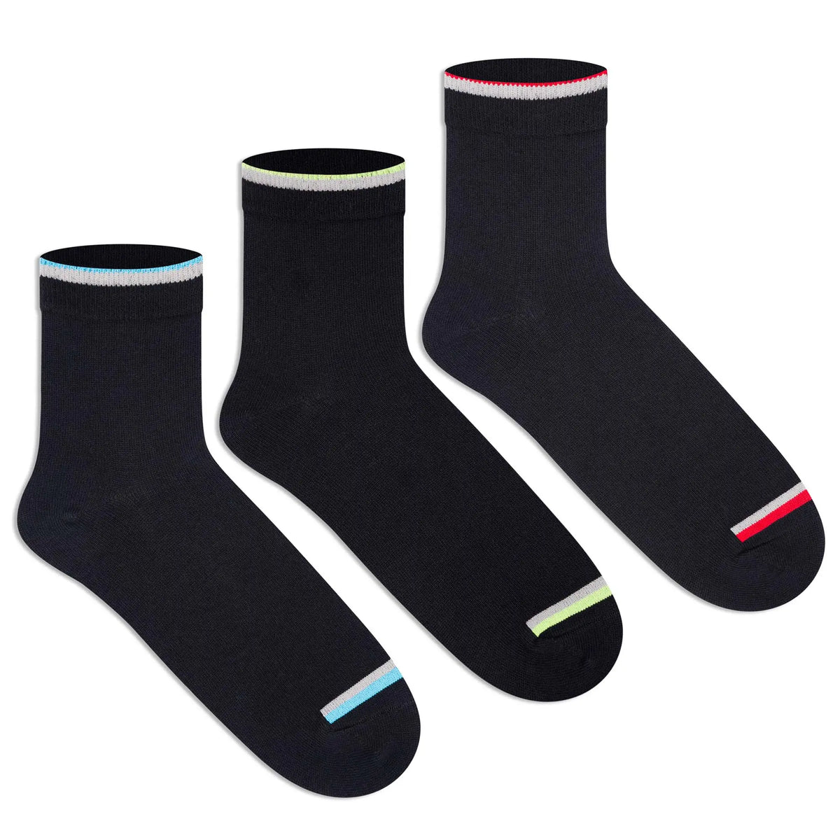 Casual Ankle Socks for Men (Pack of 3)