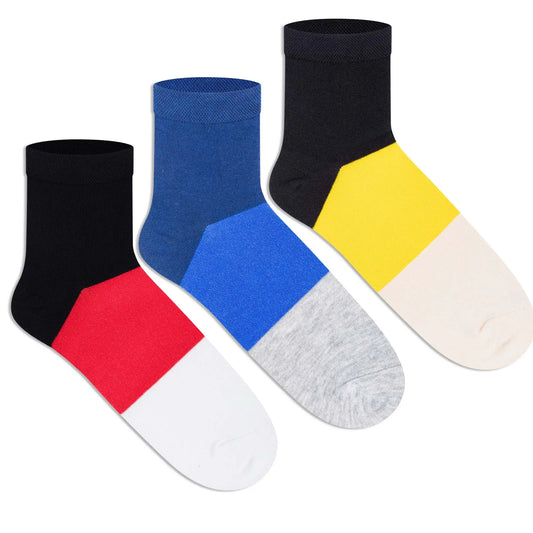 Casual Ankle Socks for Men (Pack of 3)