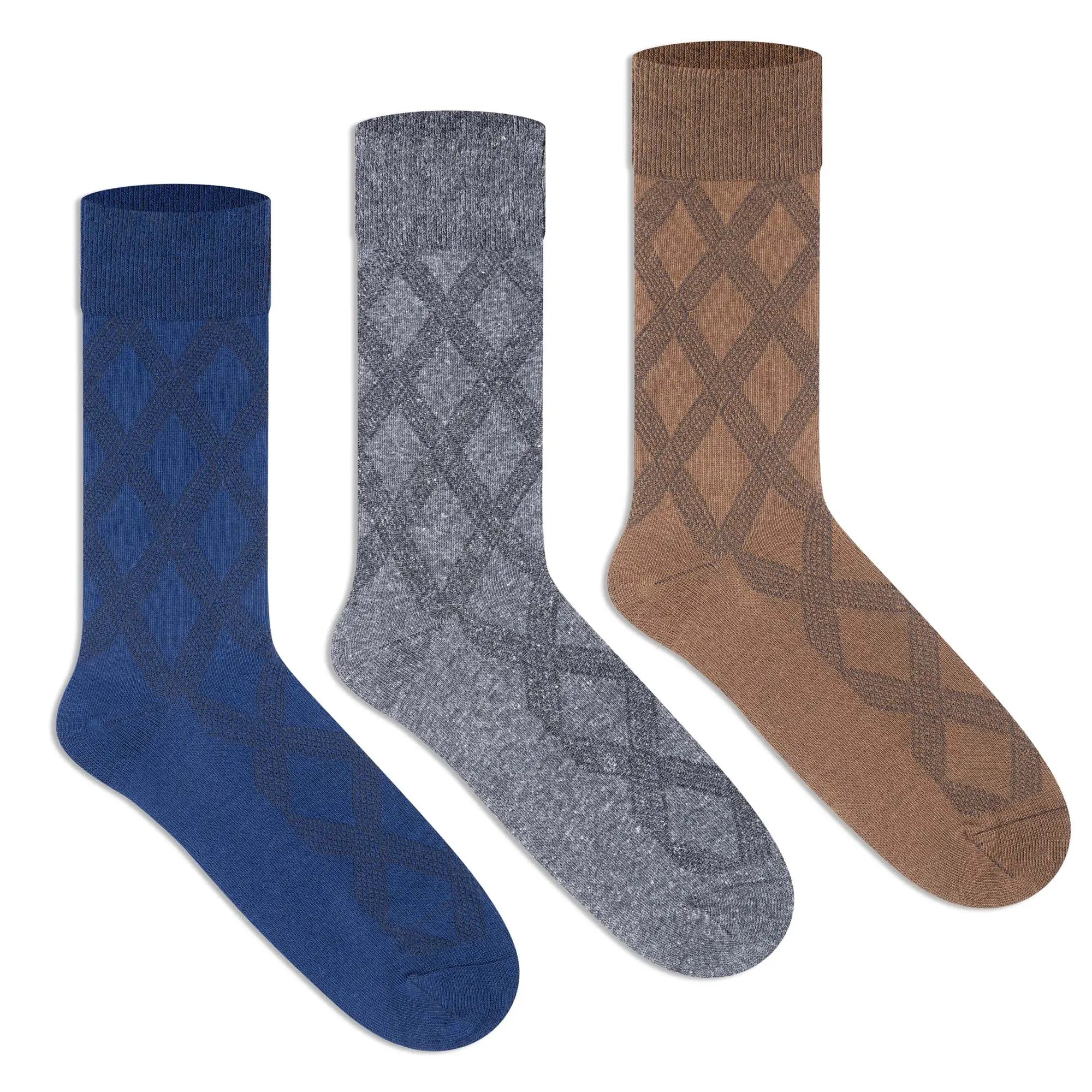 Casual Crew Socks for Men (Pack of 3)