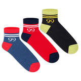 Casual Ankle Socks for Boys (Pack of 3)