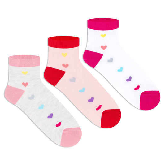 Casual Ankle Socks for Girls (Pack of 3)