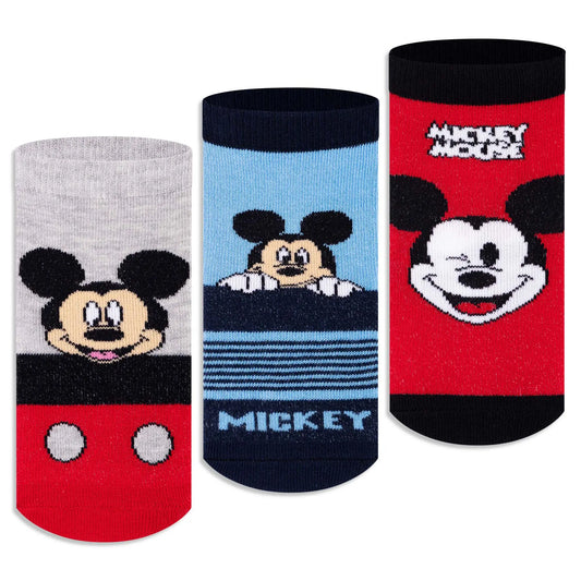 Mickey & Friends Ankle Socks for Boys (Pack of 3)