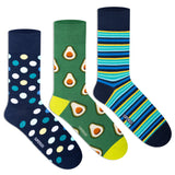 Funky Crew Socks (Unisex) - Pack of 3