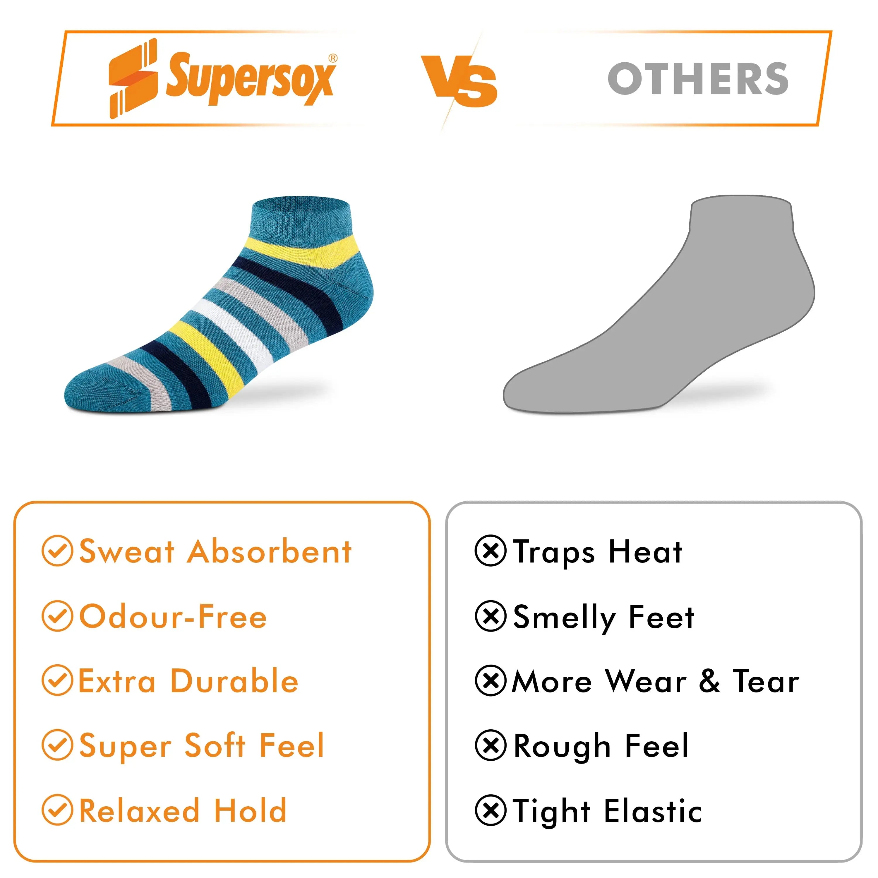 Casual Low-Cut Socks for Men (Pack of 2)