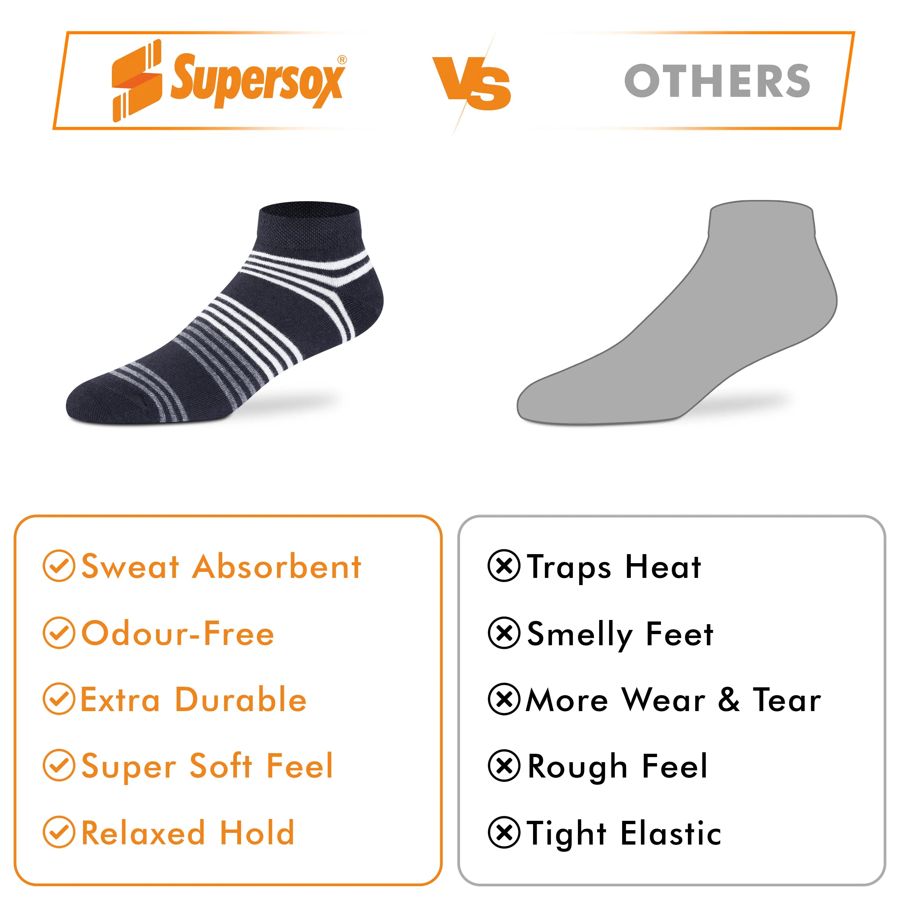 Casual Low-Cut Socks - Men (Pack of 2)