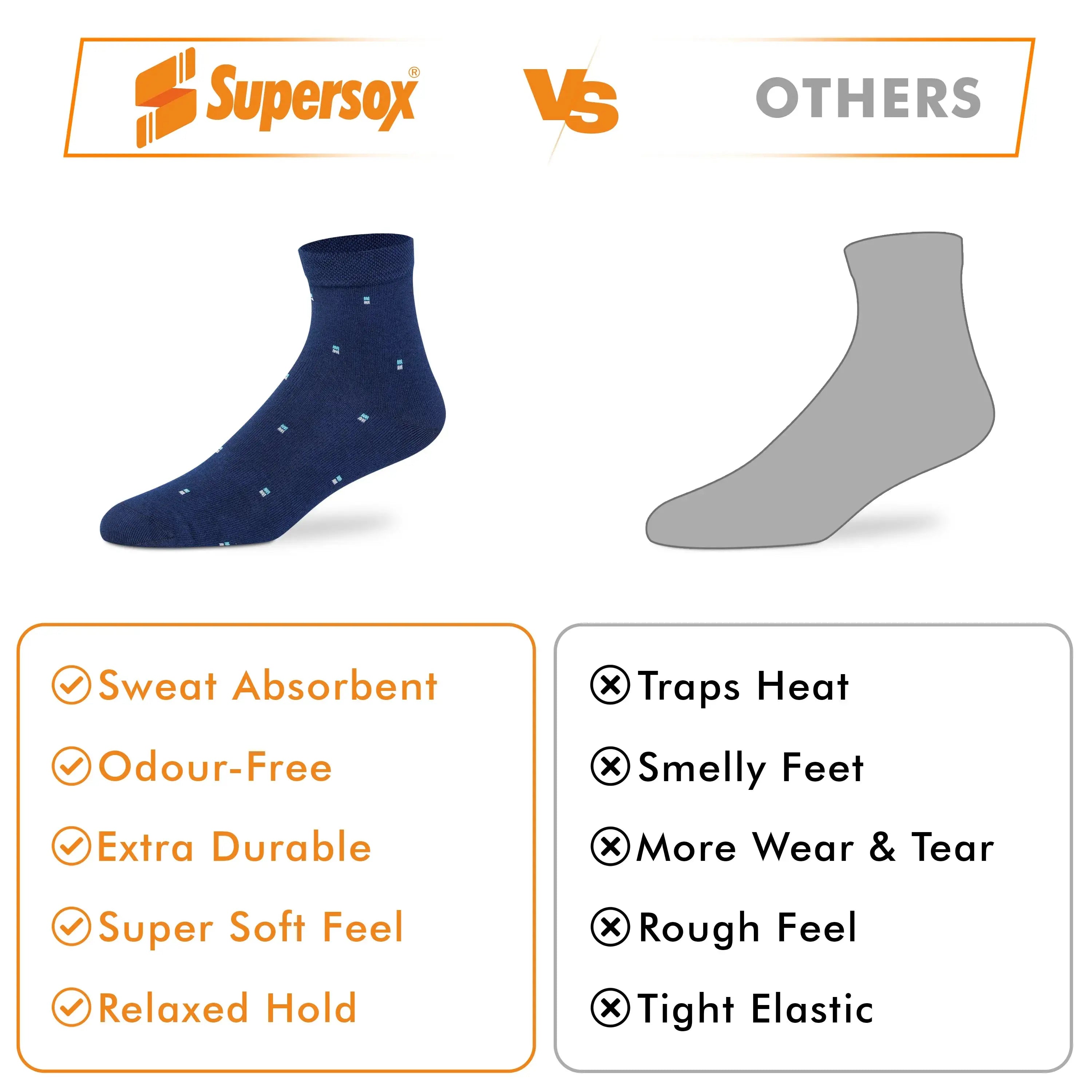 Casual Ankle Socks for Men (Pack of 2)