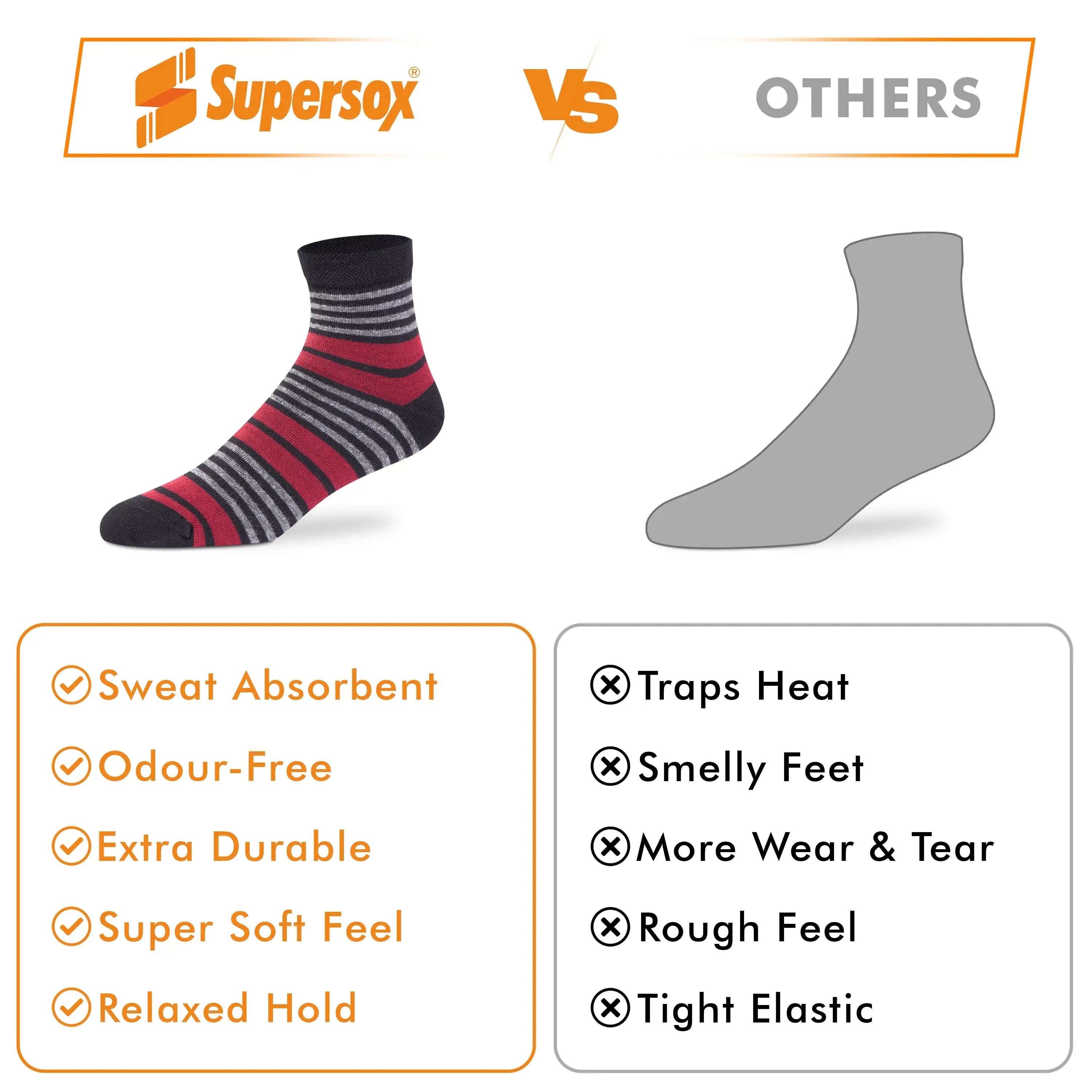 Casual Ankle Socks for Men (Pack of 2)