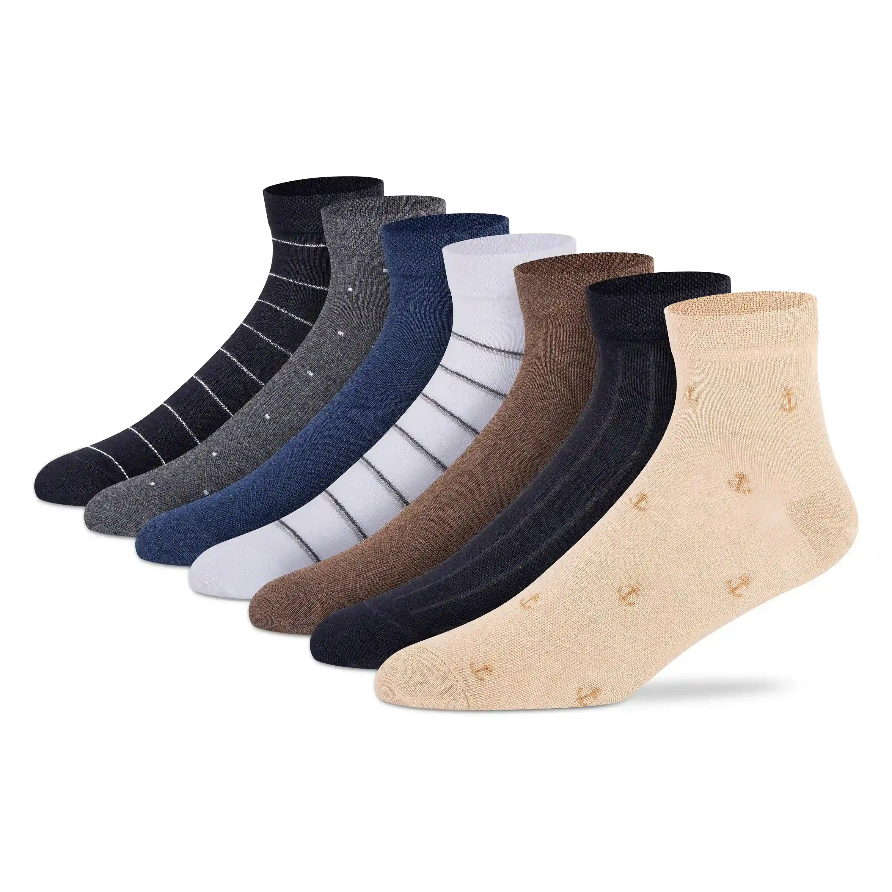 Travel Pack Ankle Socks - Men (Pack of 7)