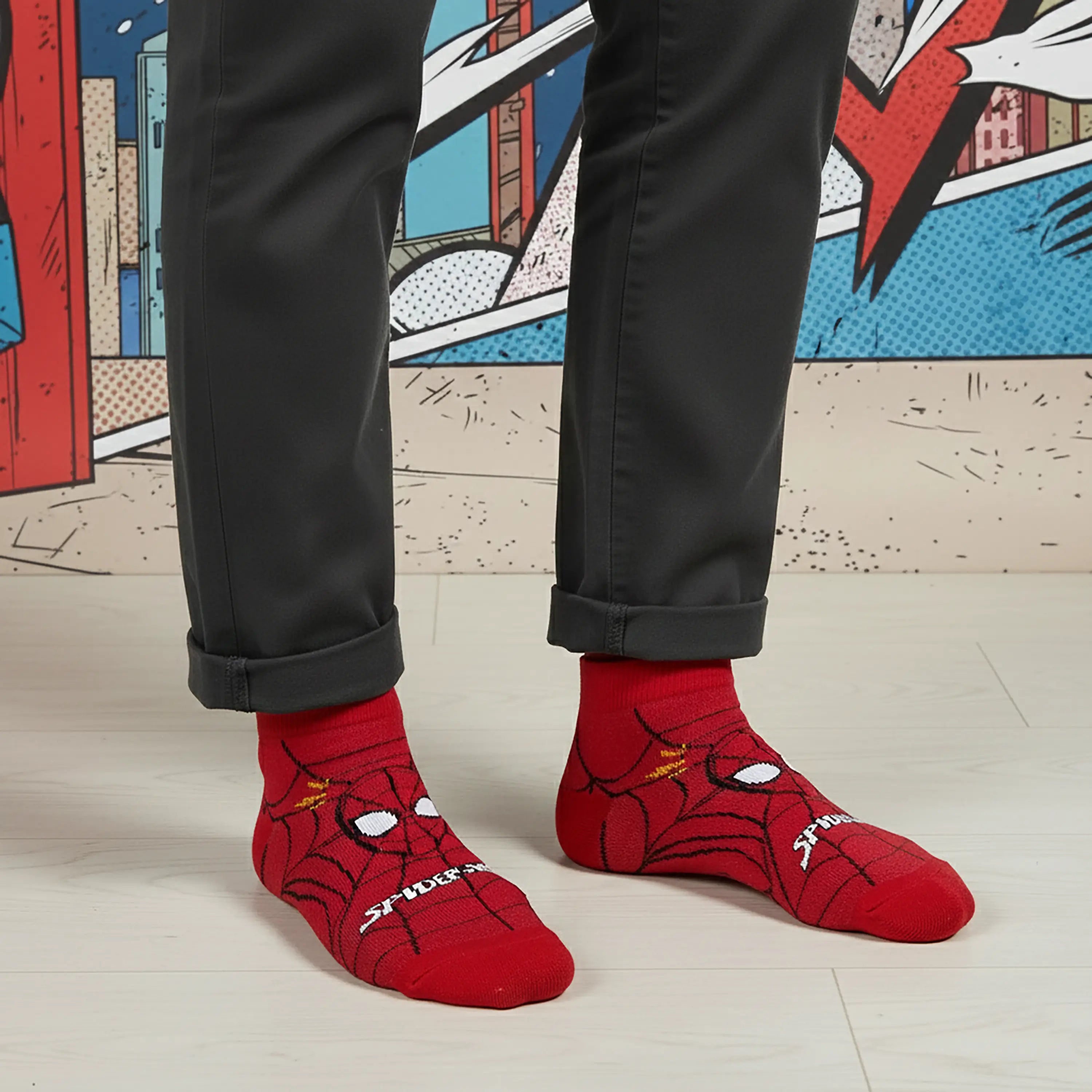Marvel Spiderman Low-Cut Socks - Men (Pack of 1)