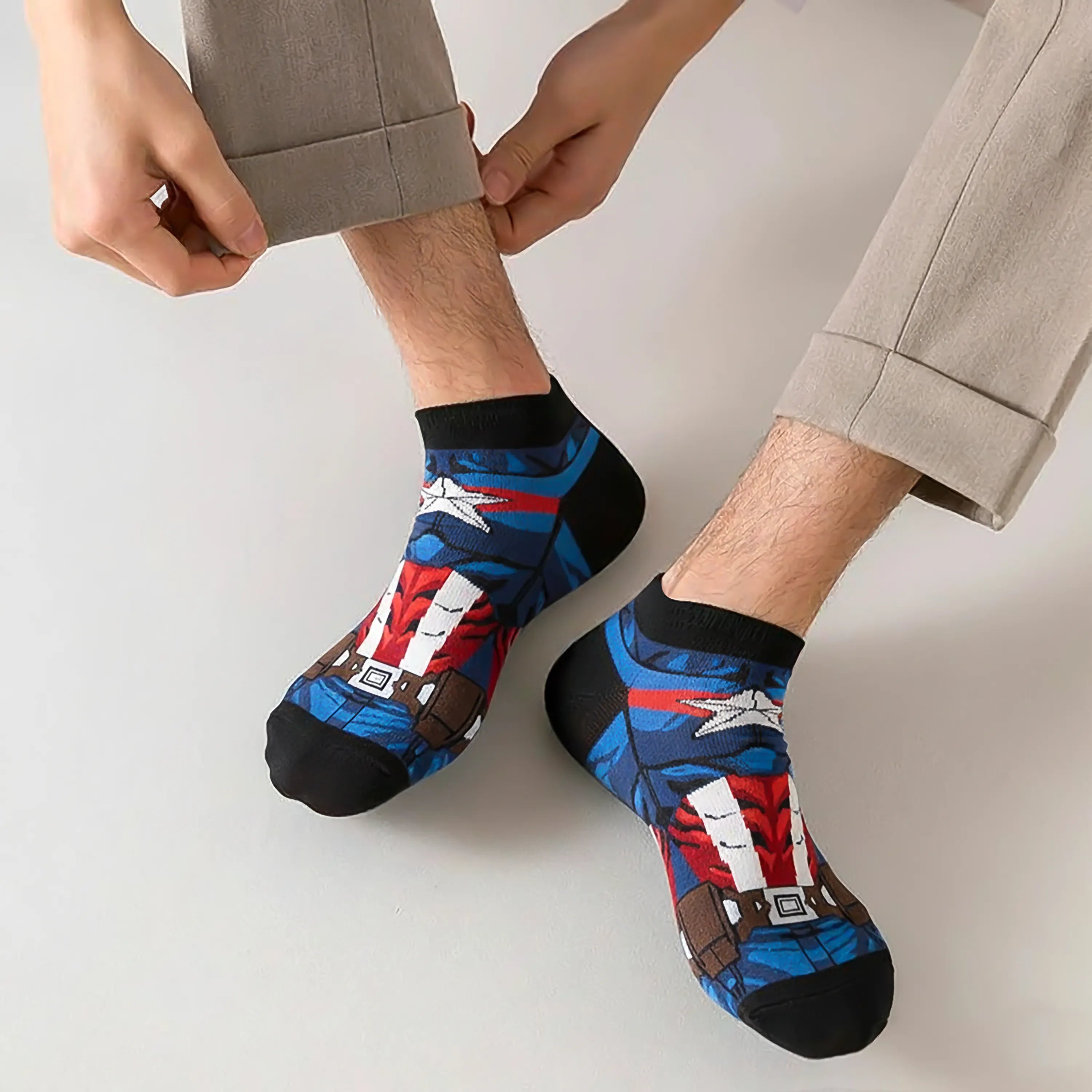 Marvel Captain America Low-Cut Socks - Men (Pack of 3)