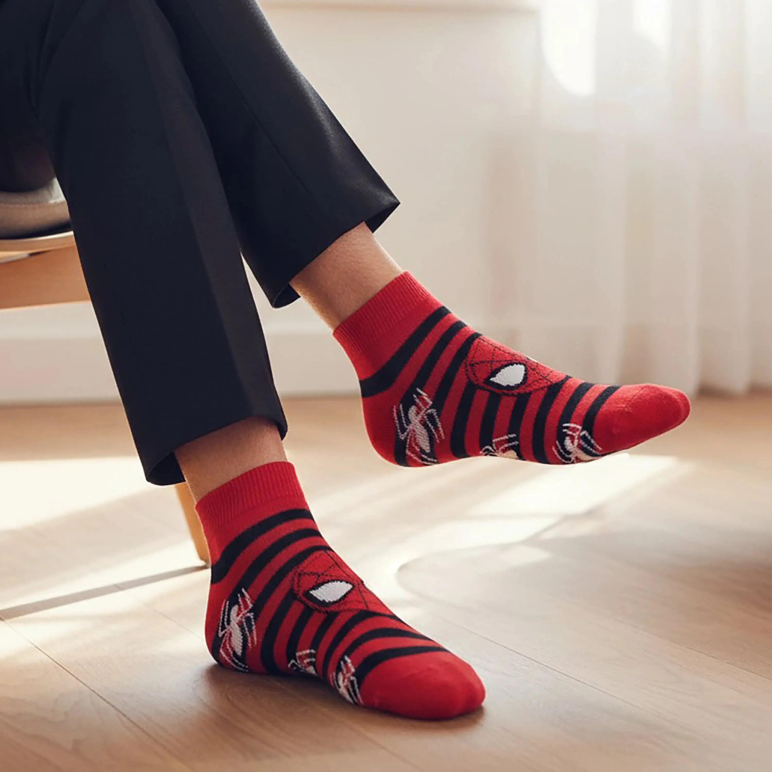 Marvel Spiderman Low-Cut Socks - Men (Pack of 3) Supersox