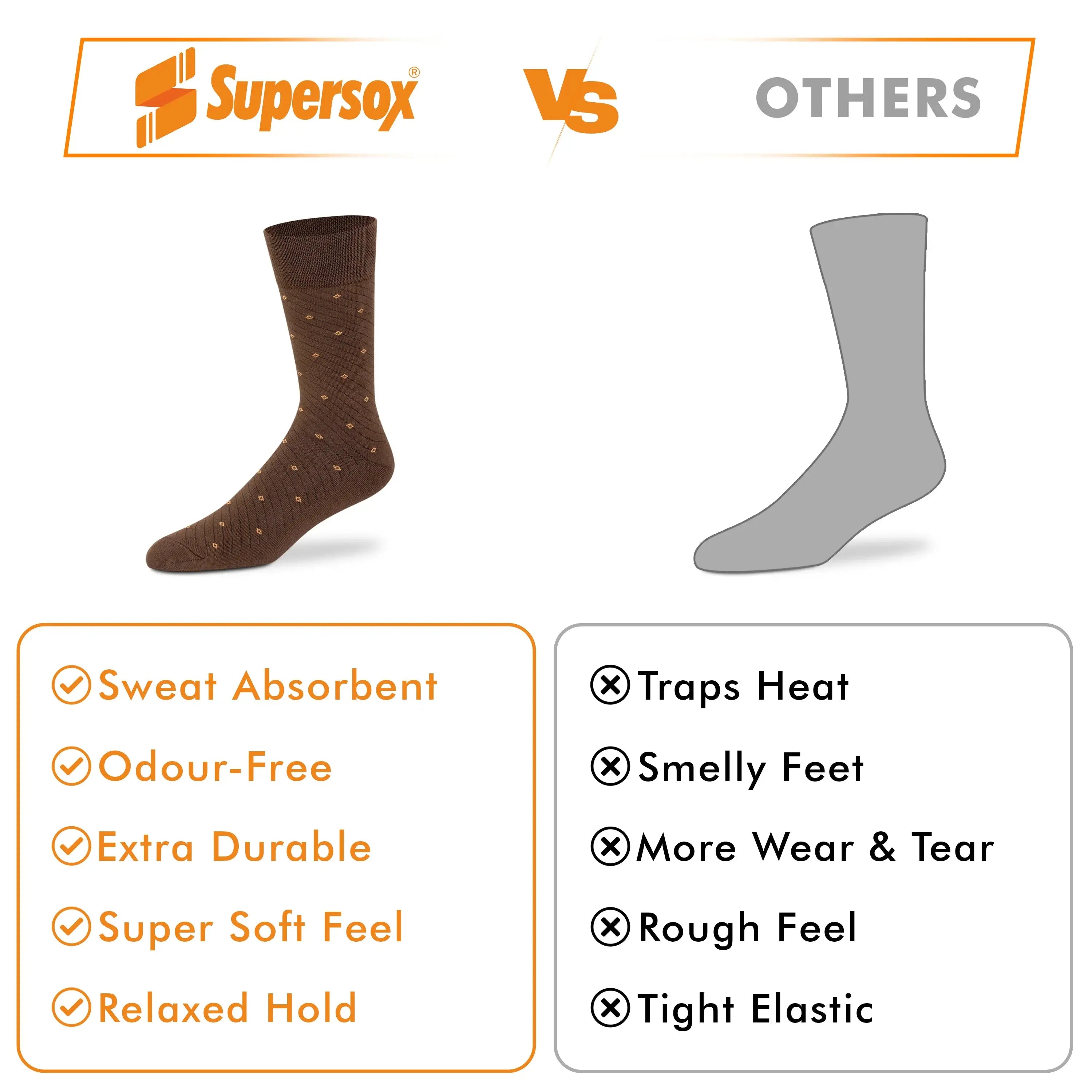 Casual Crew Socks for Men (Pack of 2)
