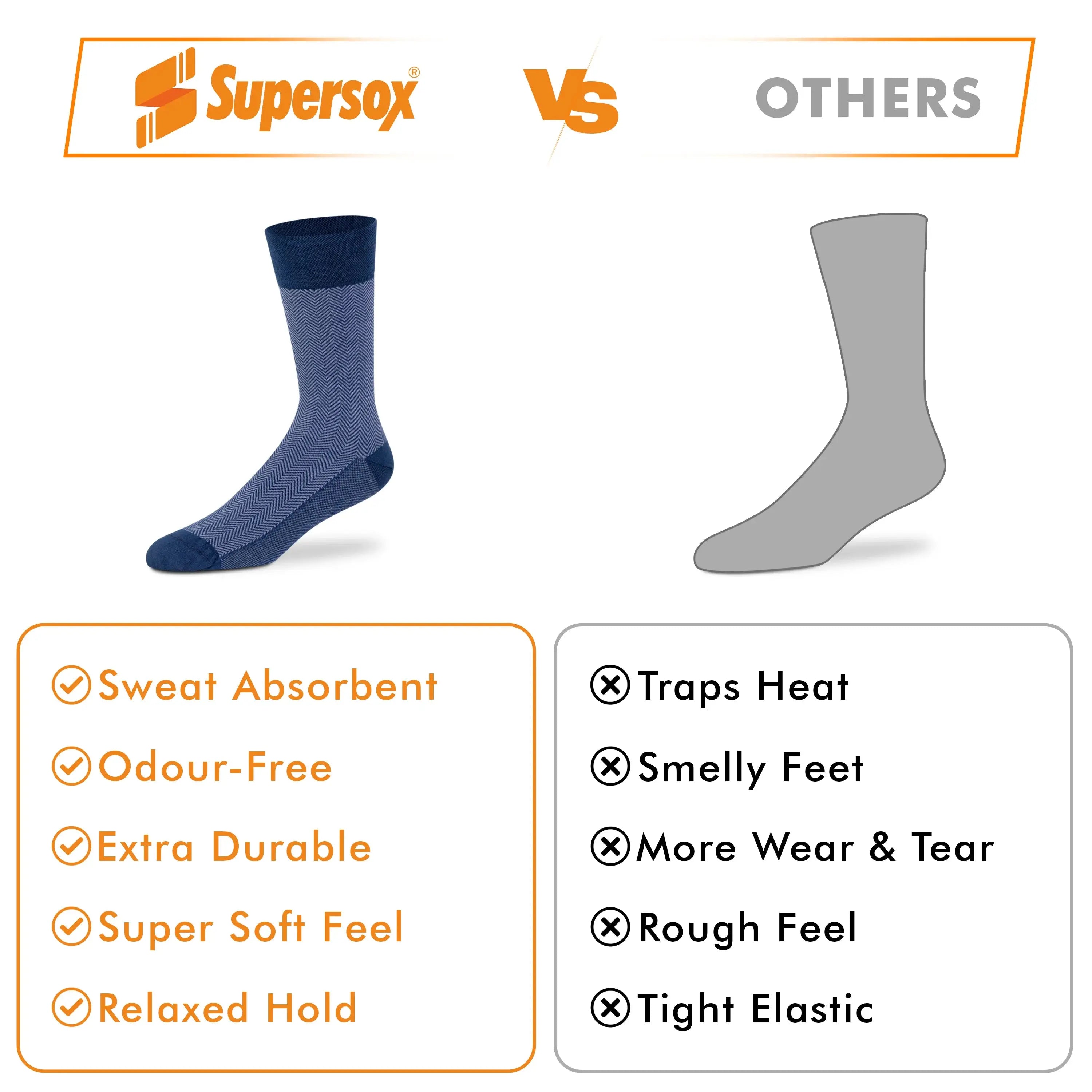 Casual Crew Socks for Men (Pack of 2)
