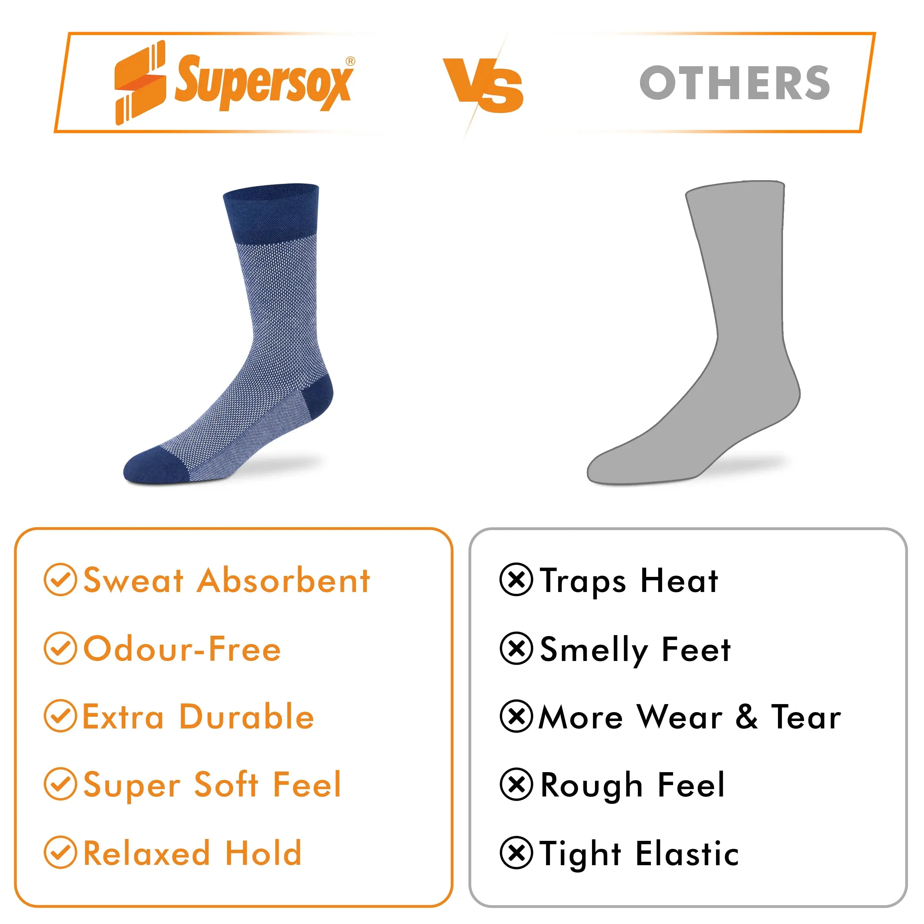 Casual Crew Socks for Men (Pack of 2)