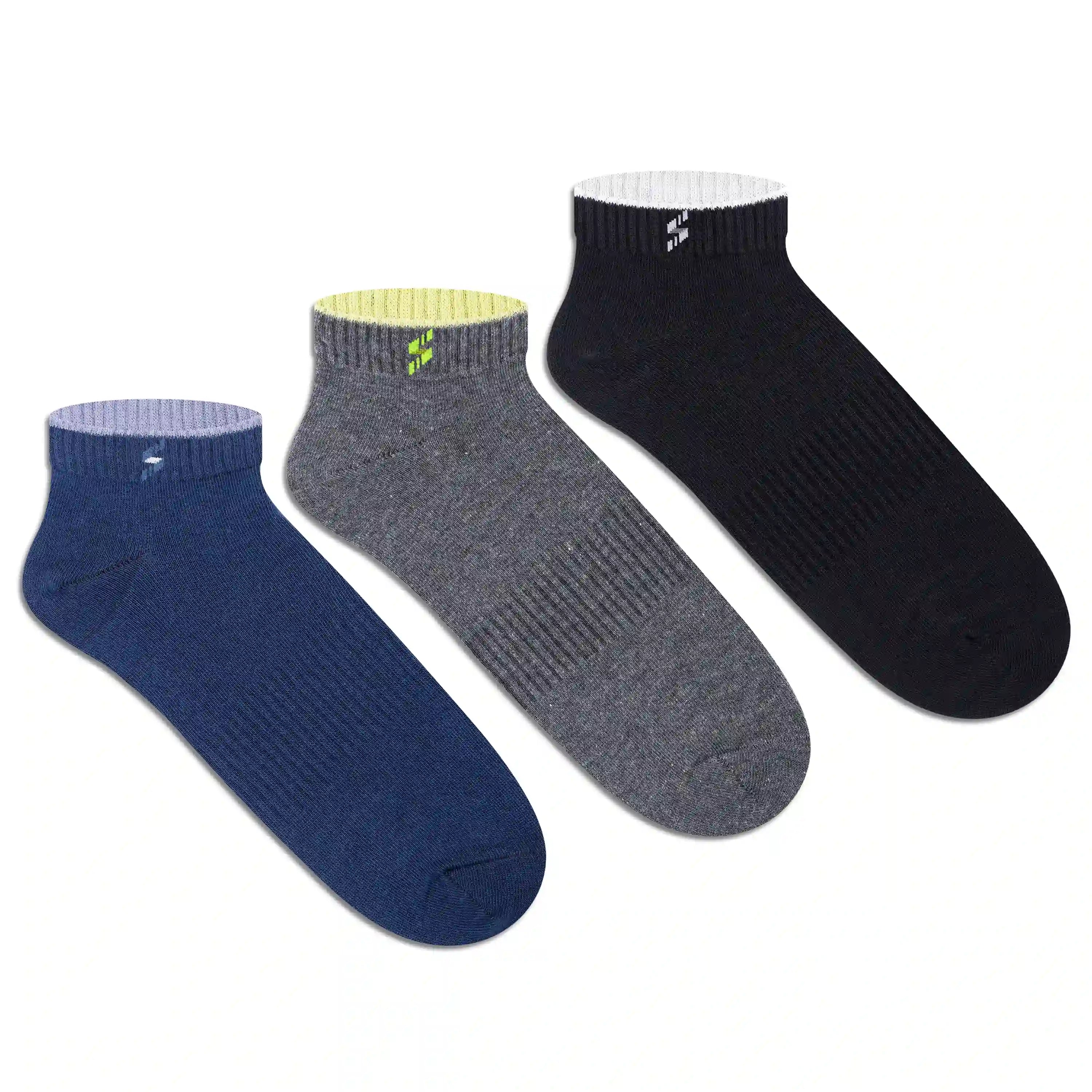 Black - Navy - Charcoal Melange