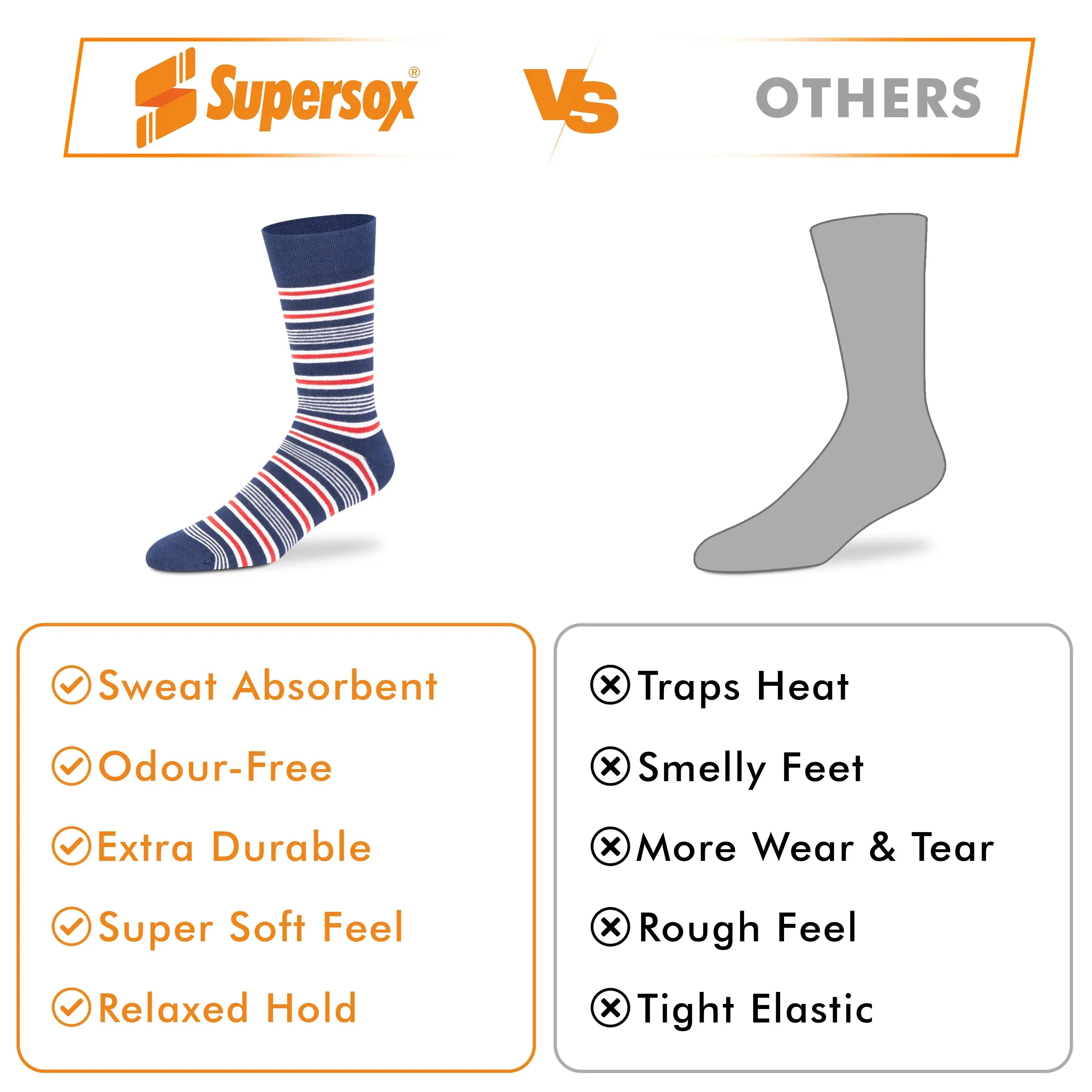 Casual Crew Socks for Men (Pack of 2)