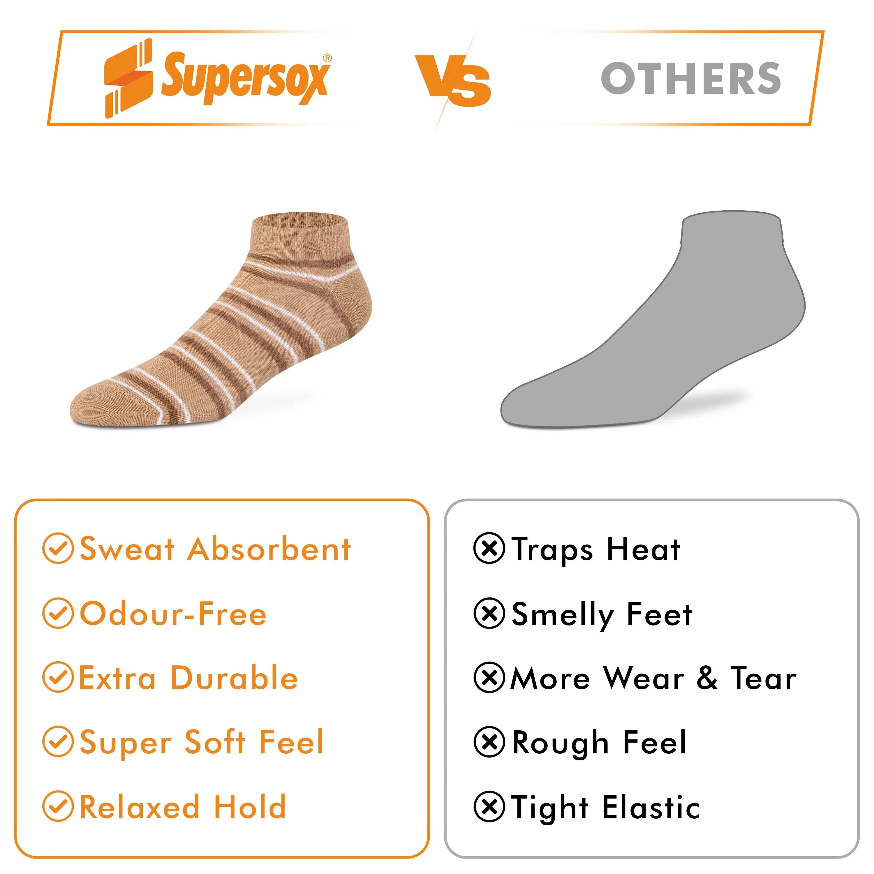 Casual Low-Cut Socks - Women (Pack of 3) Supersox