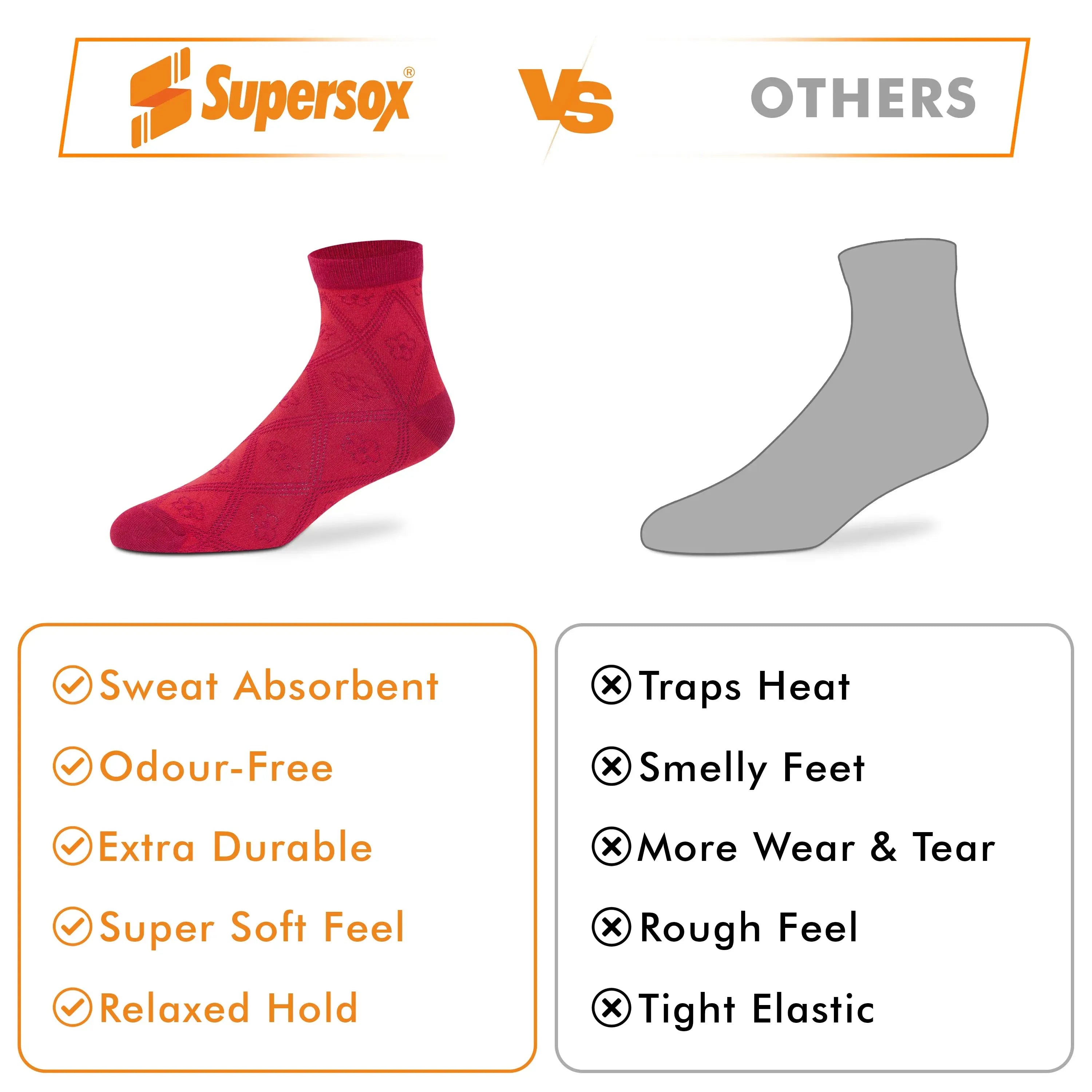 Casual Ankle Socks - Women (Pack of 2) Supersox