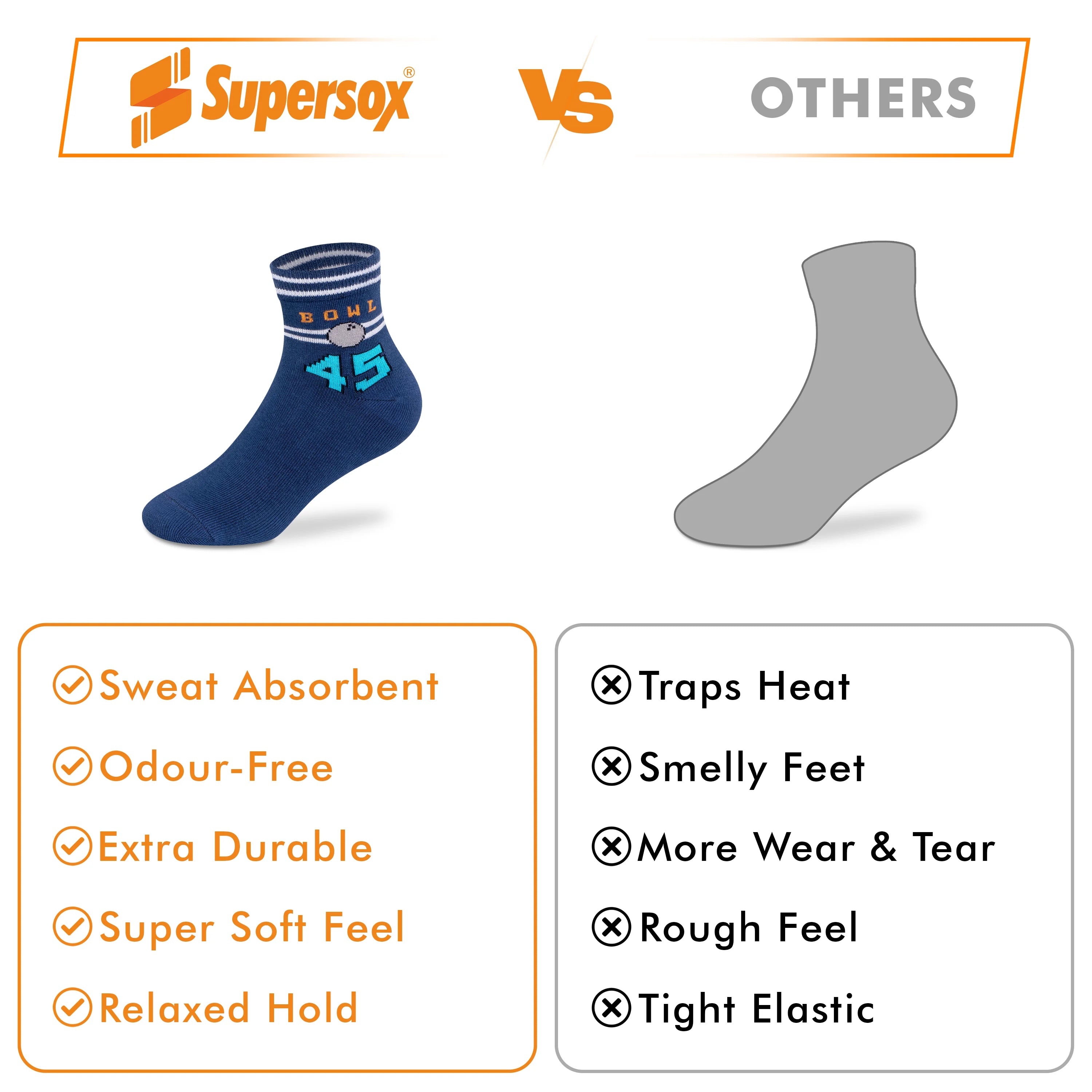 Casual Ankle Socks - Boys (Pack of 3)