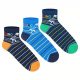 Casual Ankle Socks for Boys (Pack of 3)