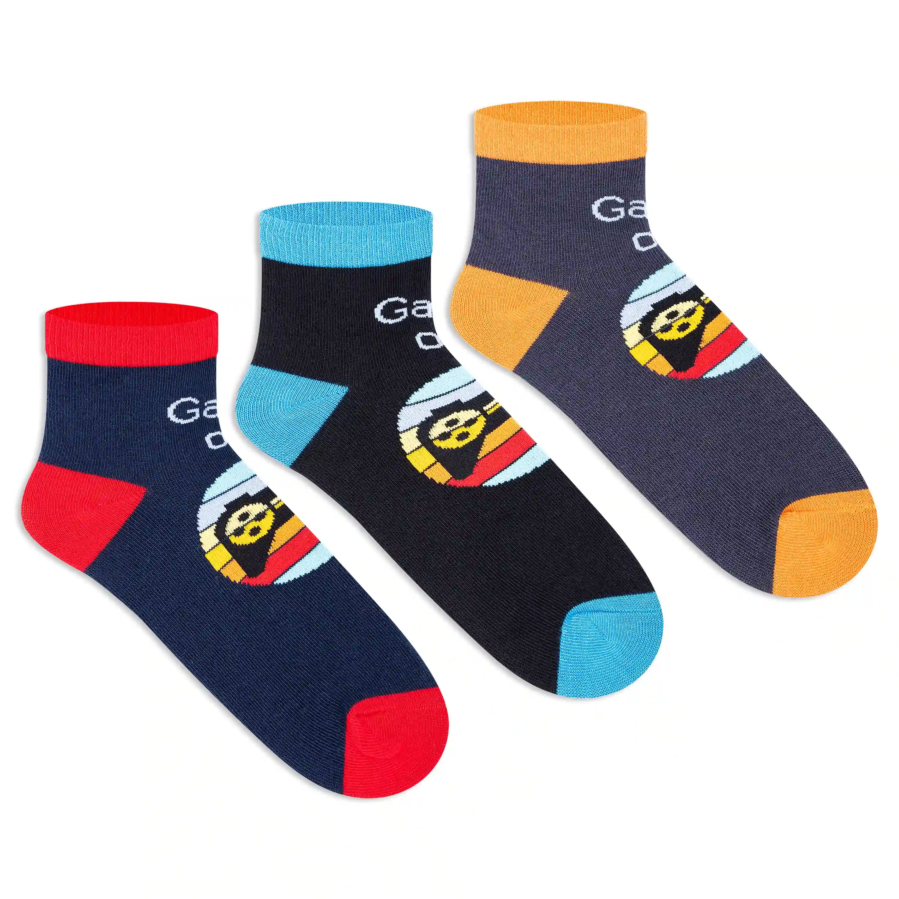 Casual Ankle Socks for Boys (Pack of 3)