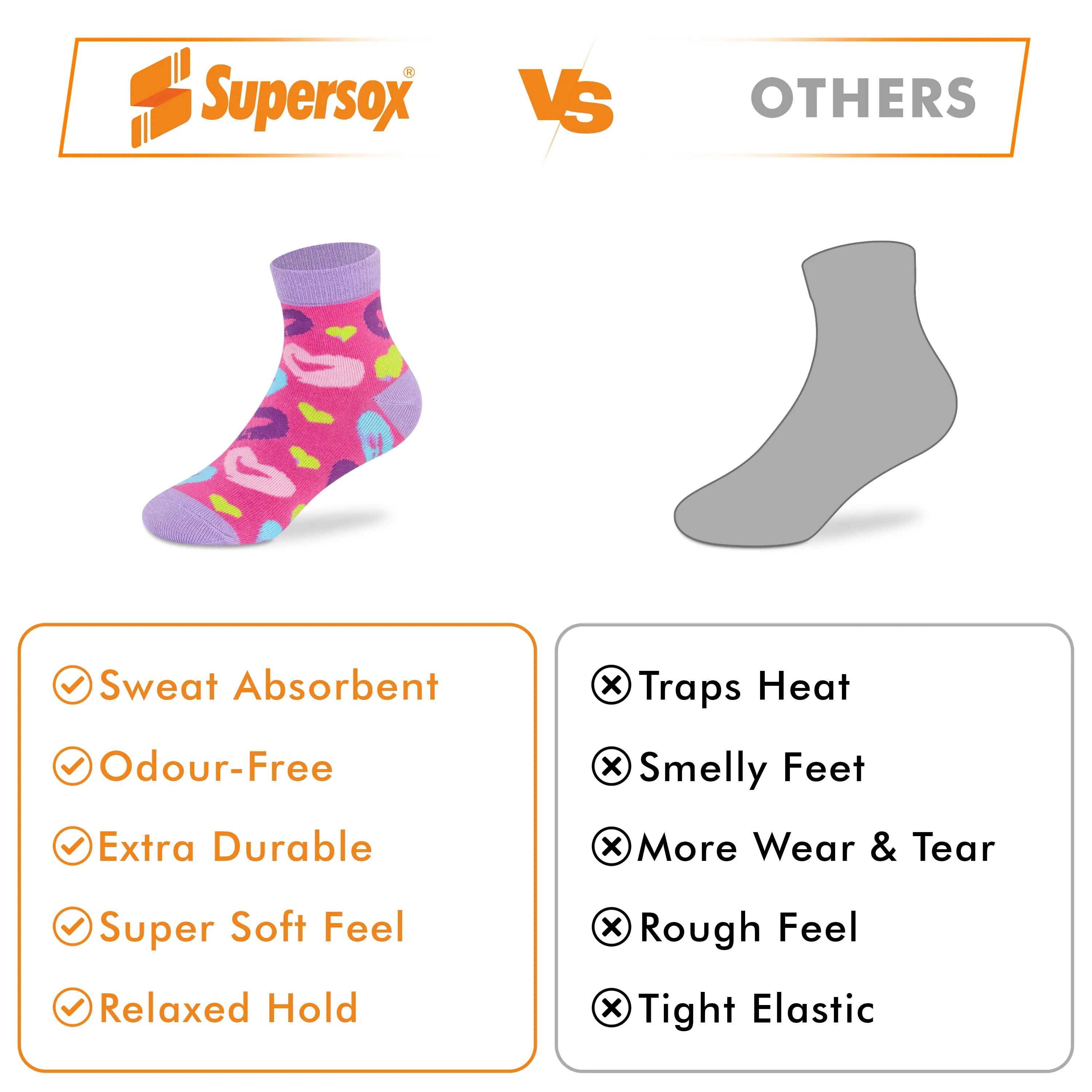 Casual Ankle Socks - Girls (Pack of 3)