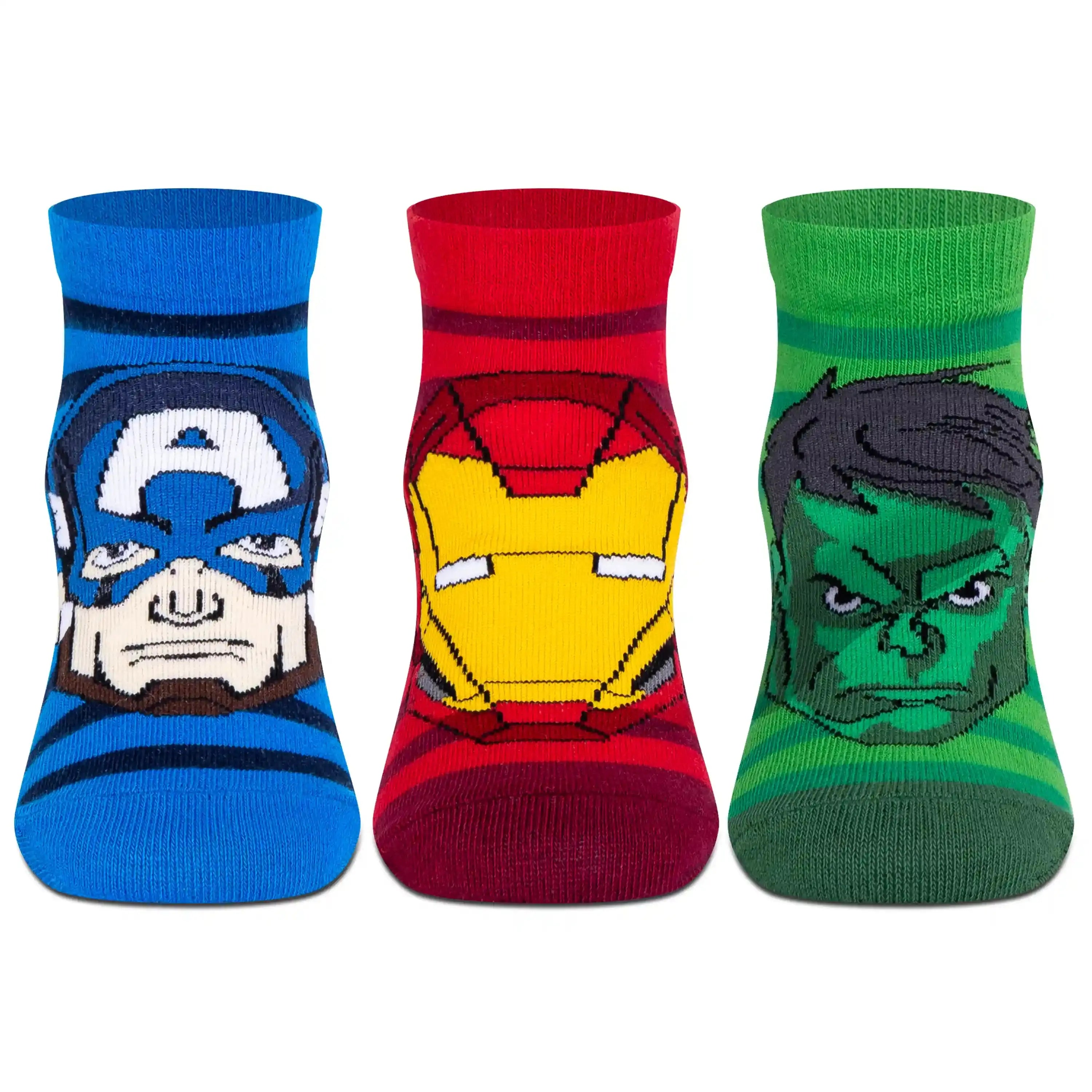 Marvel Avengers Ankle Socks - Boys (Pack of 3) Supersox