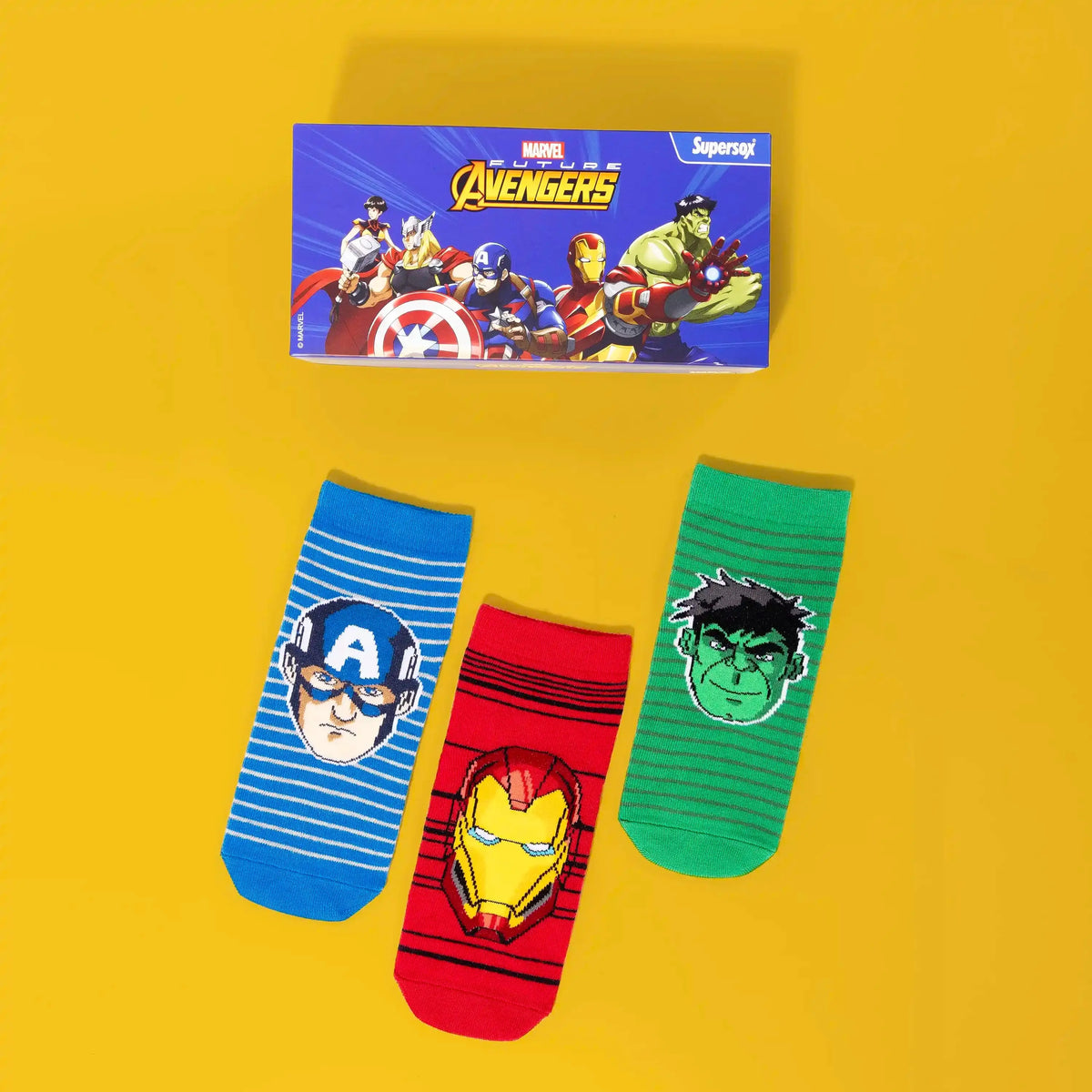 Marvel Avengers Ankle Socks - Boys (Pack of 3) Supersox
