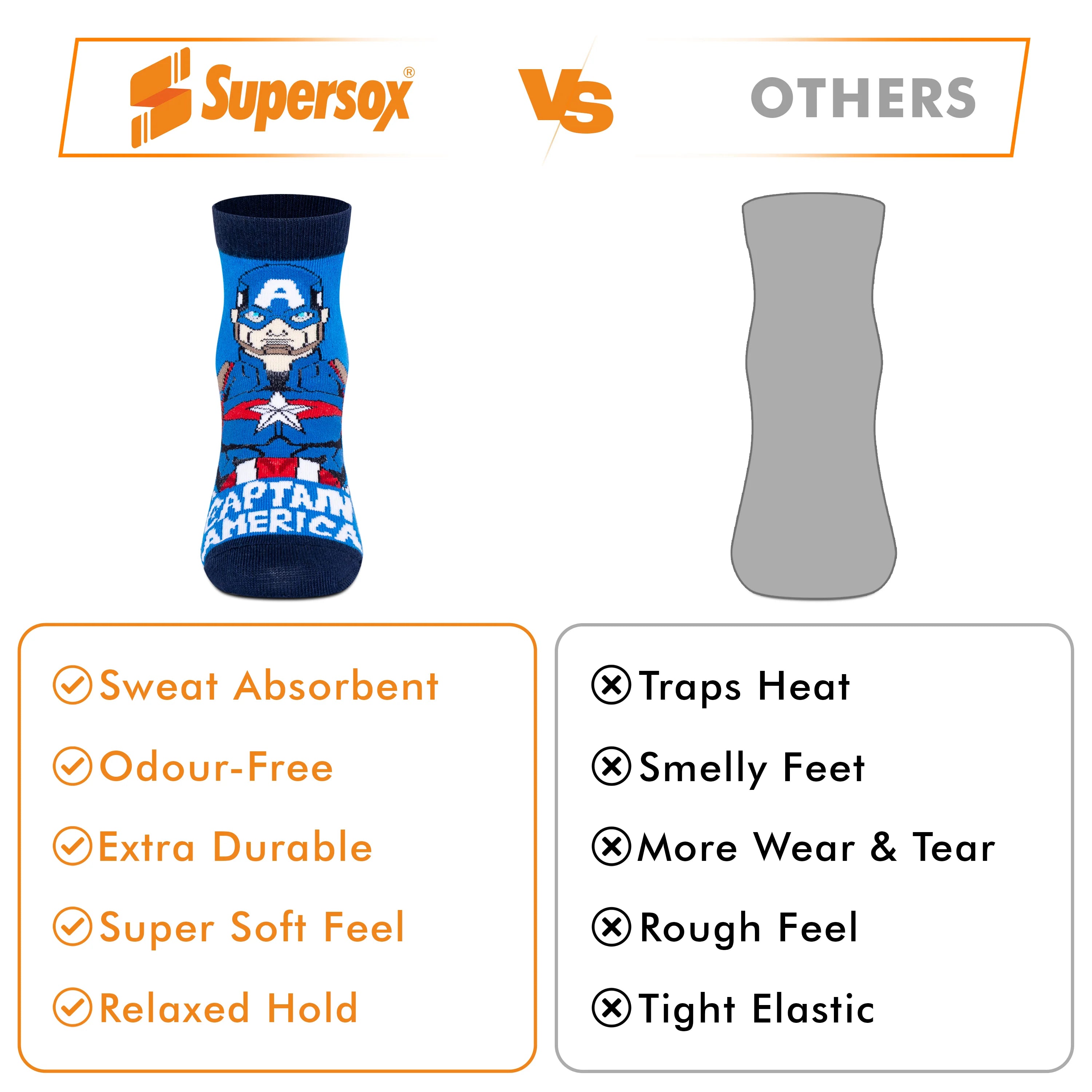 Marvel Avengers Ankle Socks - Boys (Pack of 3)