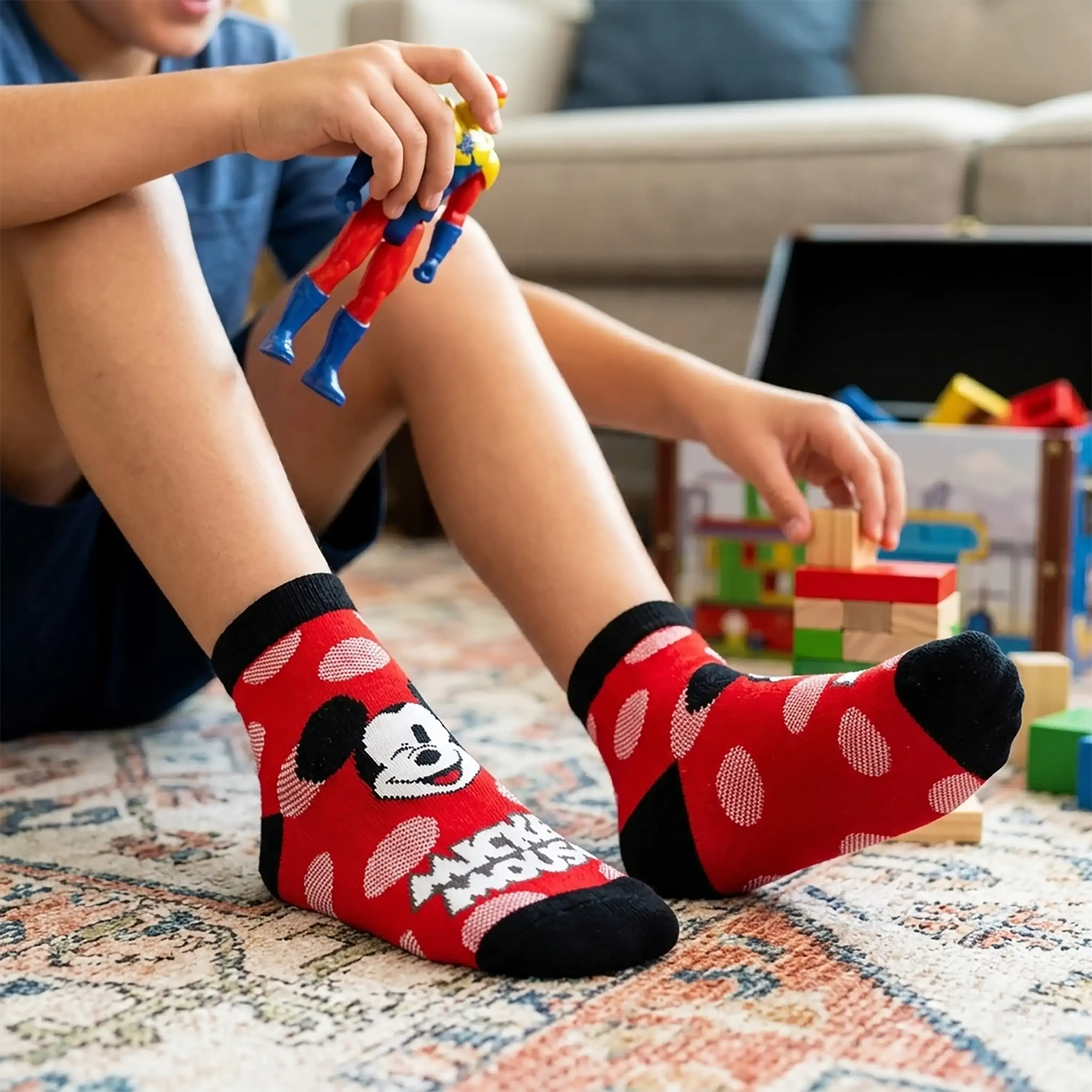 Disney Mickey & Friends Ankle Socks - Boys (Pack of 3) Supersox