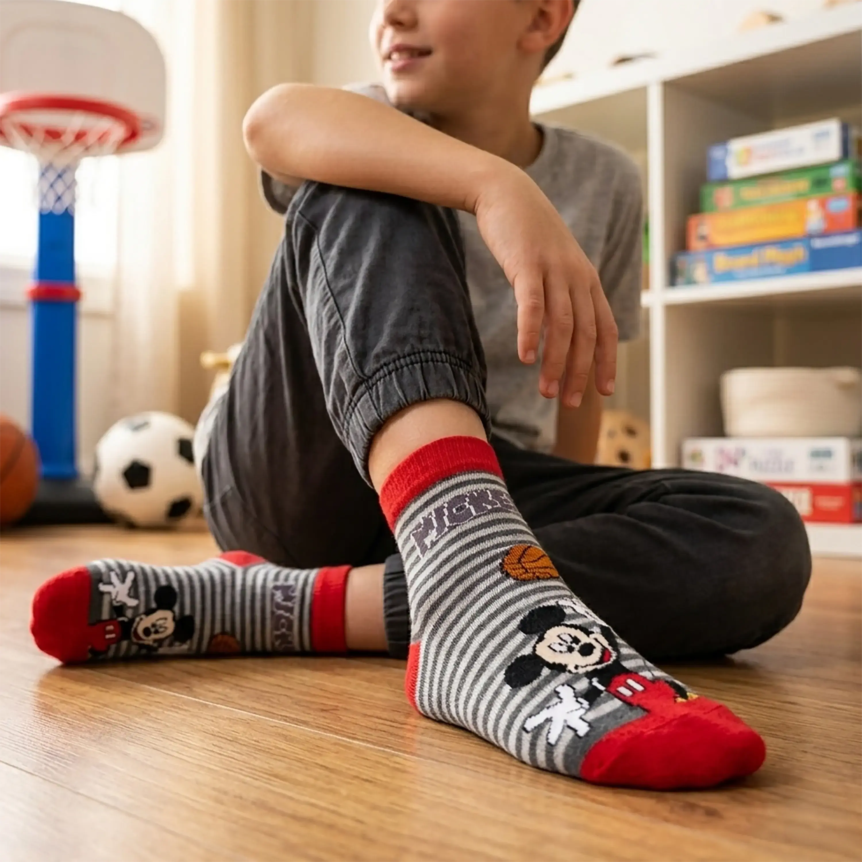 Disney Mickey & Friends Ankle Socks - Boys (Pack of 3) Supersox