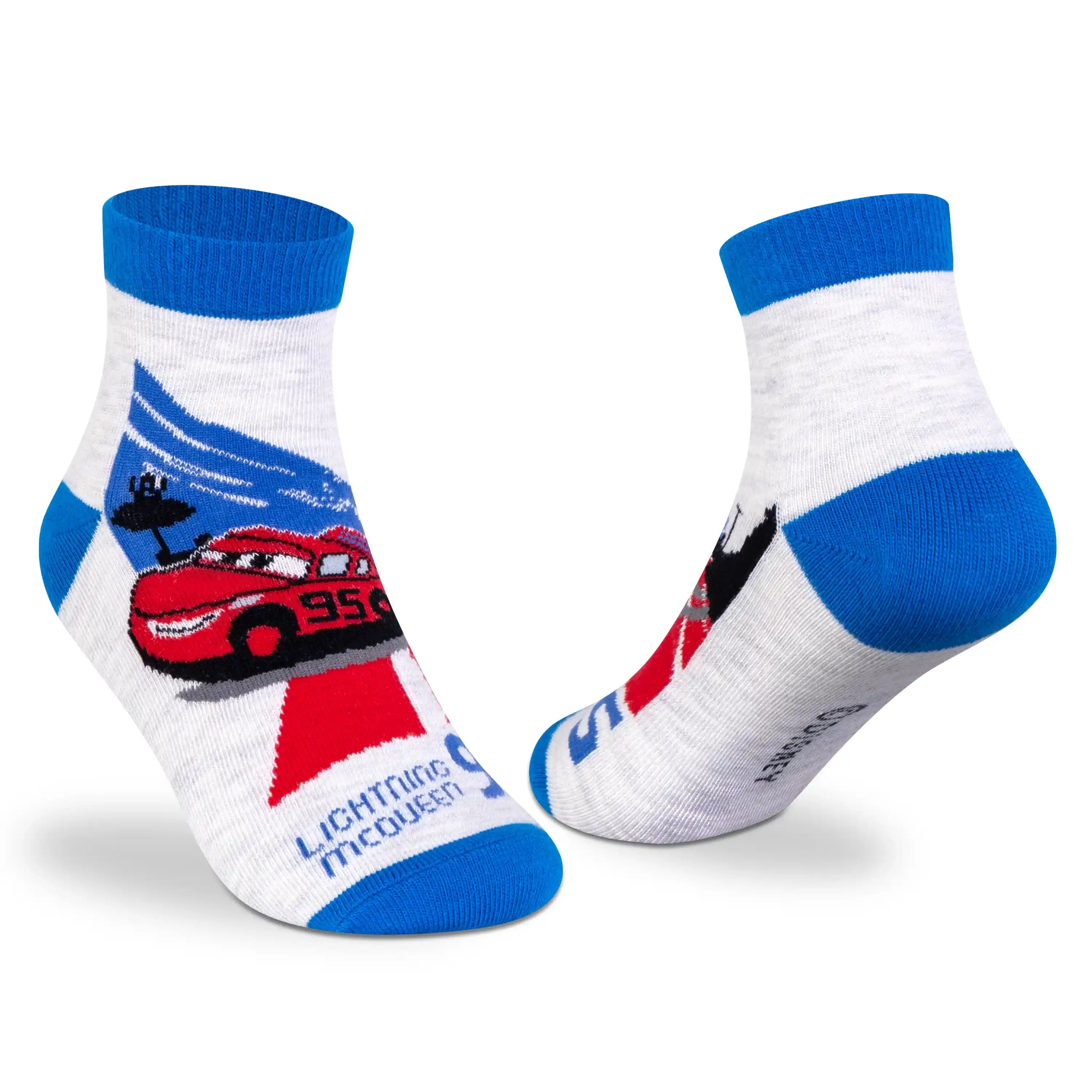 Supersox Cars Ankle Socks - Boys (Pack of 2)