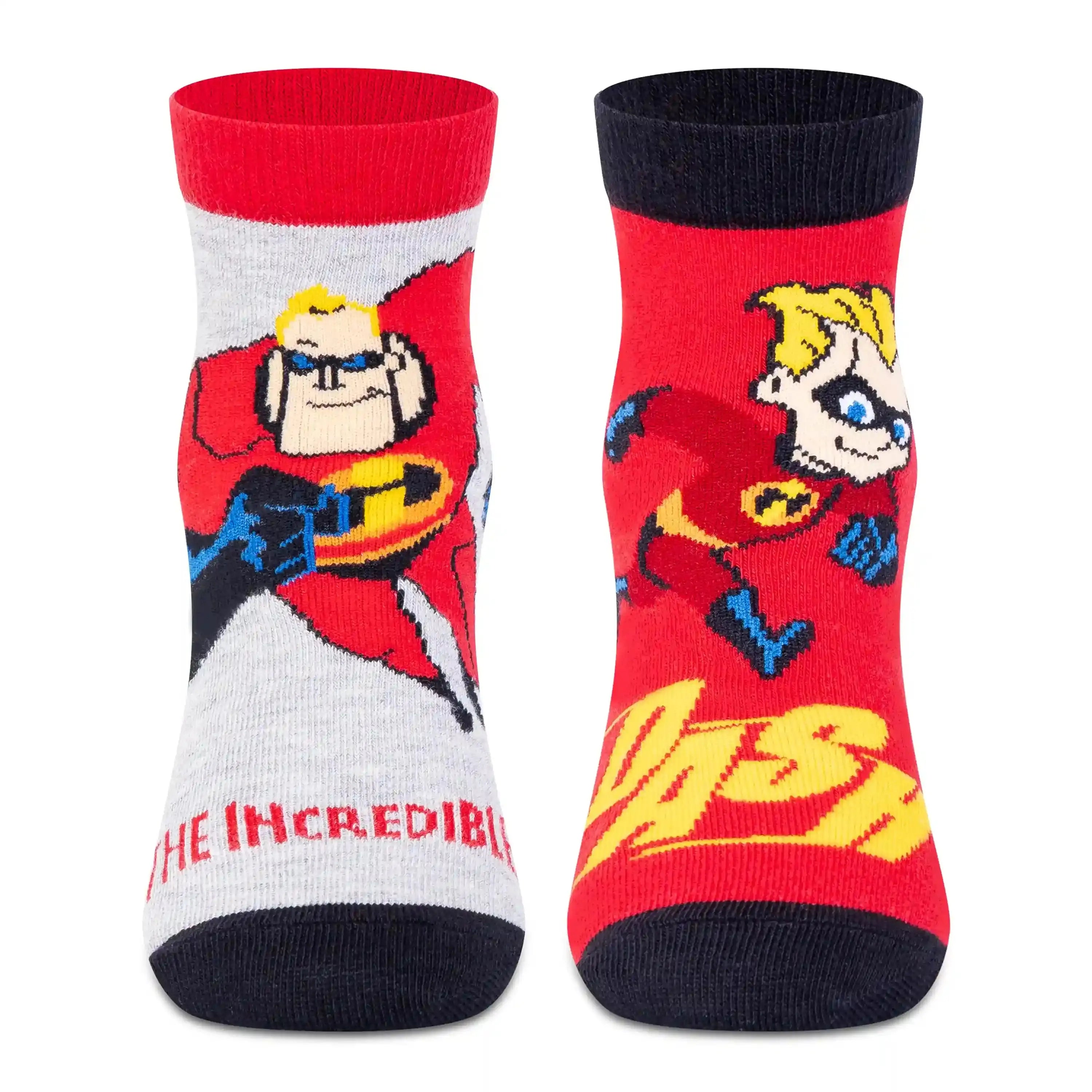Disney Incredibles Ankle Socks - Boys (Pack of 2) Supersox