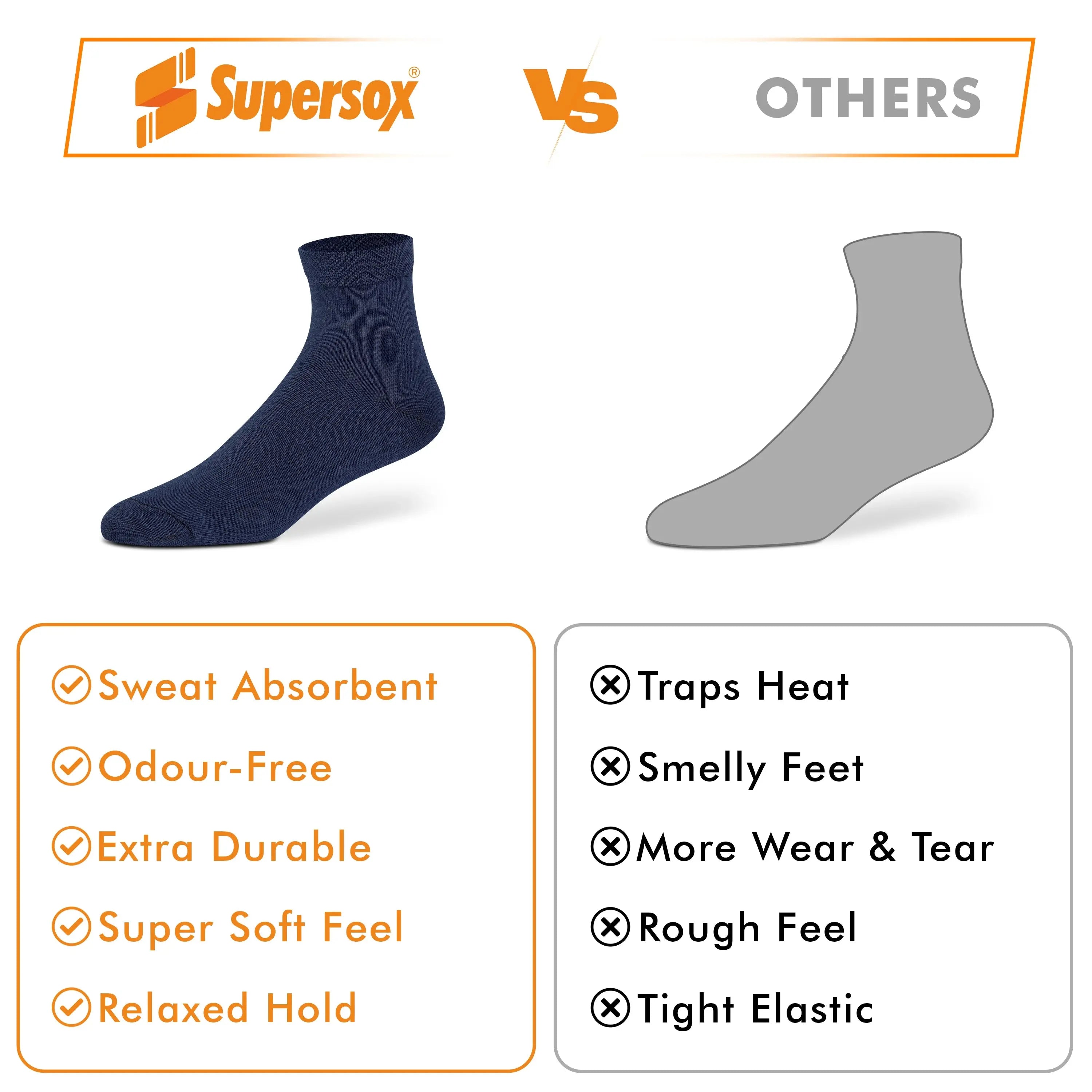 Basic Ankle Socks for Men (Pack of 3)