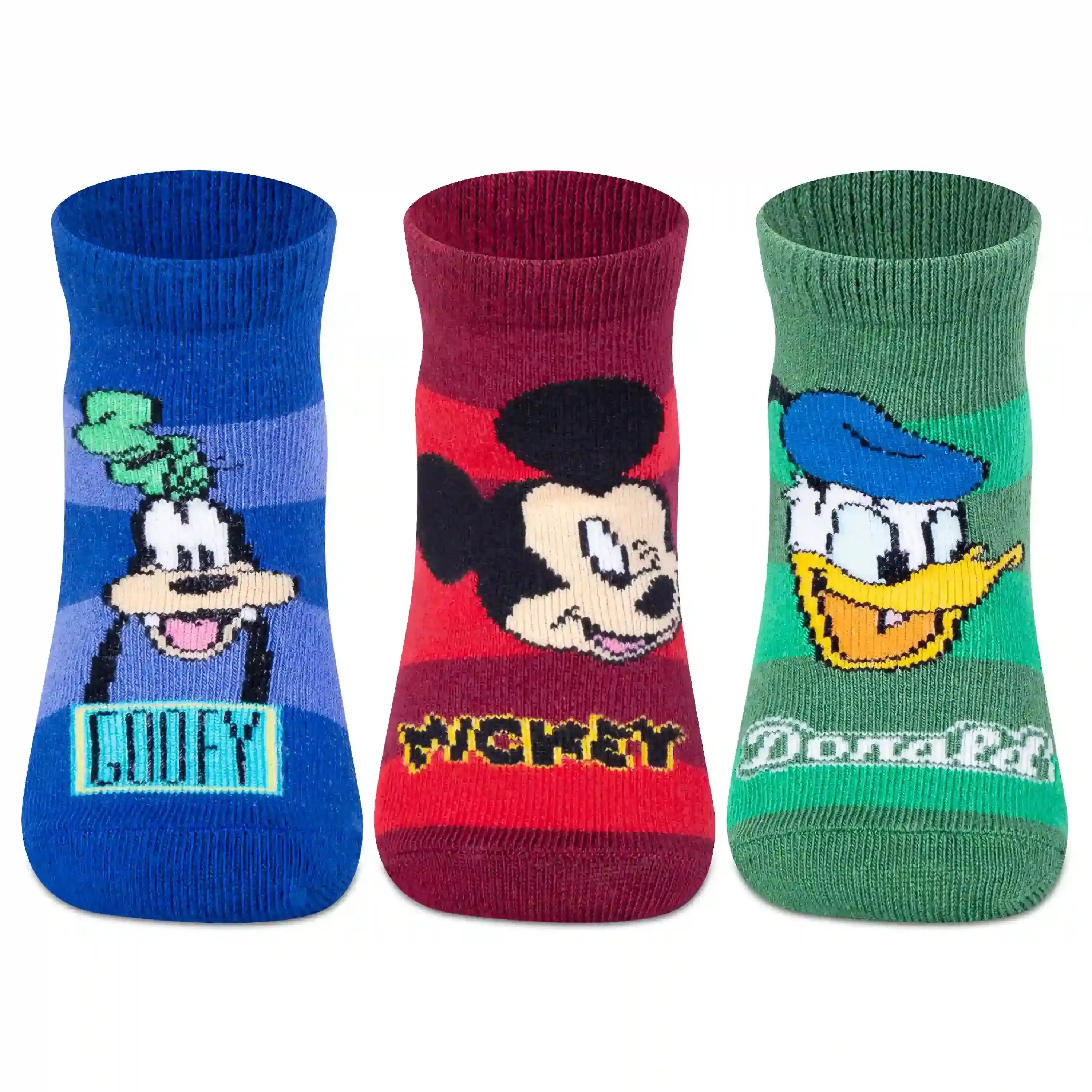 Disney Mickey & Friends Ankle Socks - Boys (Pack of 3) Supersox