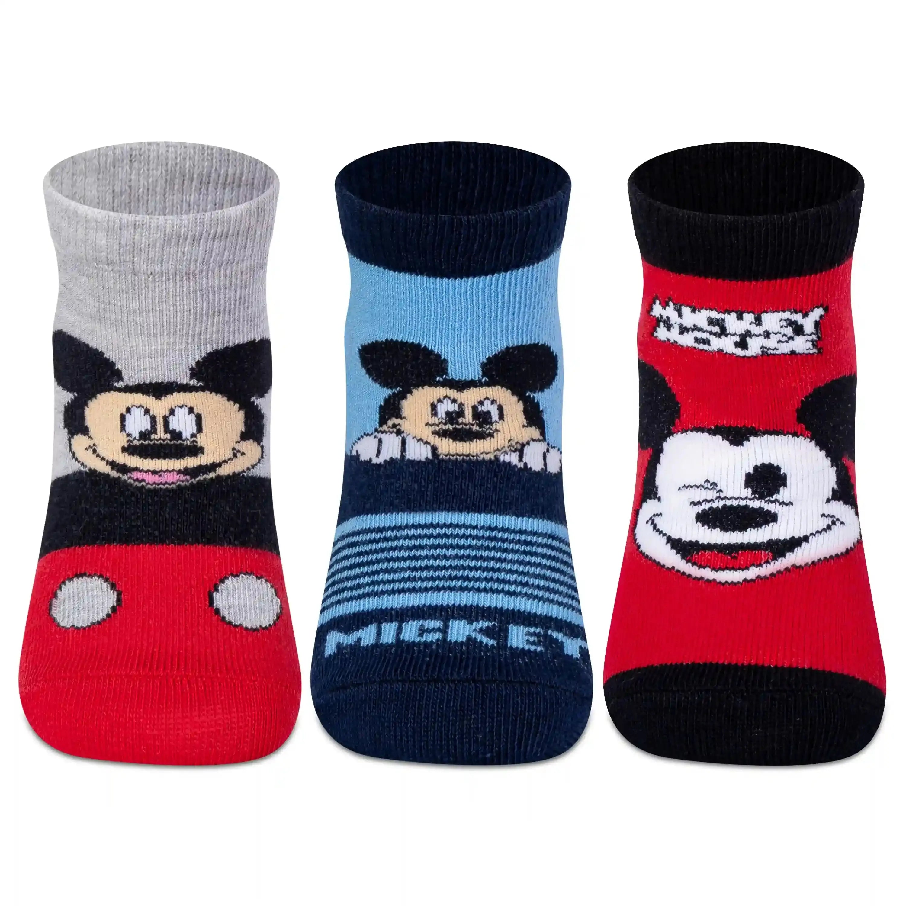 Disney Mickey & Friends Ankle Socks - Boys (Pack of 3) Supersox