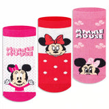 Disney Minnie Mouse Ankle Socks - Girls (Pack of 3) Supersox