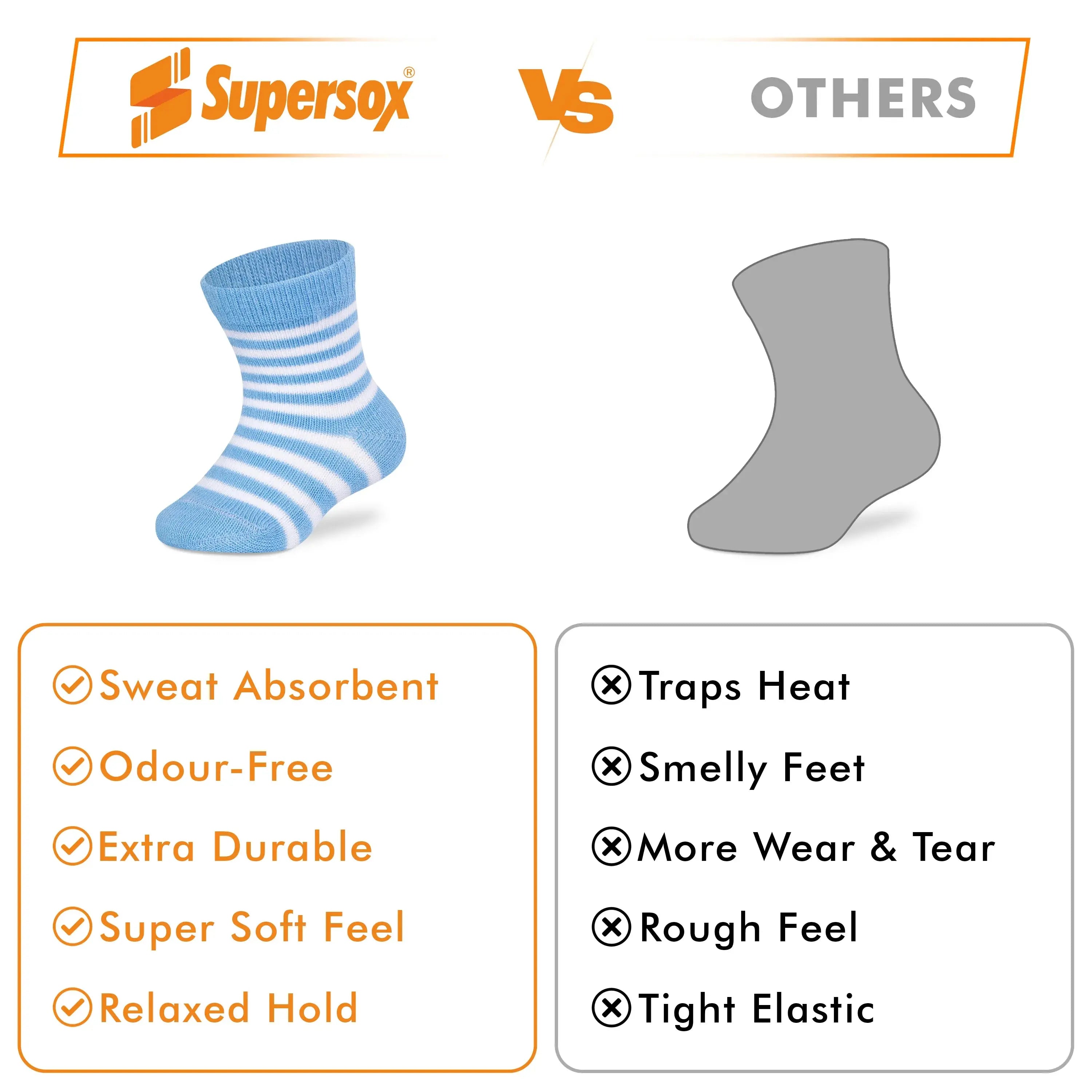 Tiny Tots Ankle Socks - Infants (Pack of 6) Supersox