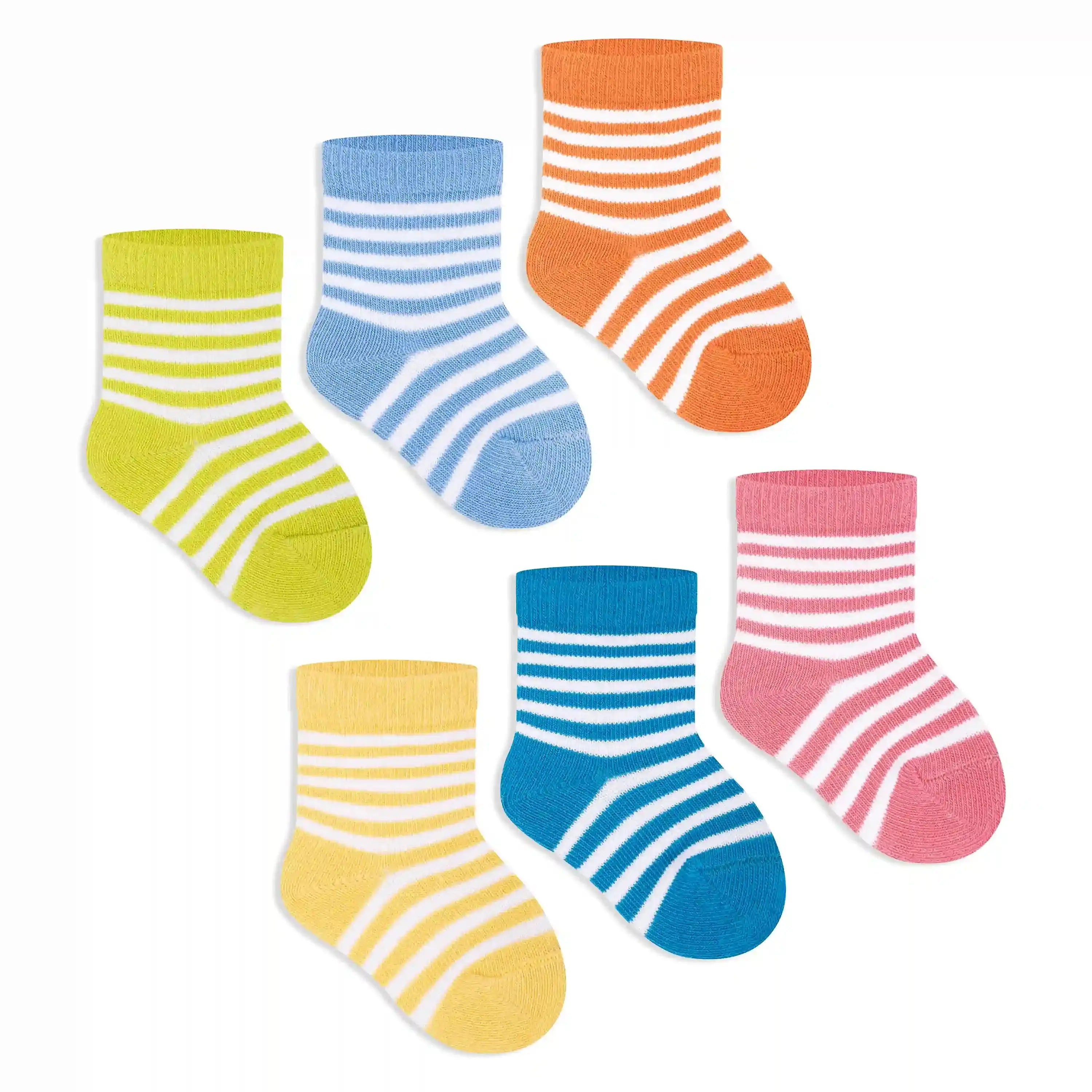 Tiny Tots Ankle Socks - Infants (Pack of 6) Supersox