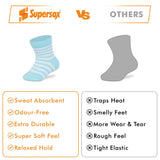 Tiny Tots Ankle Socks - Infants (Pack of 6) Supersox